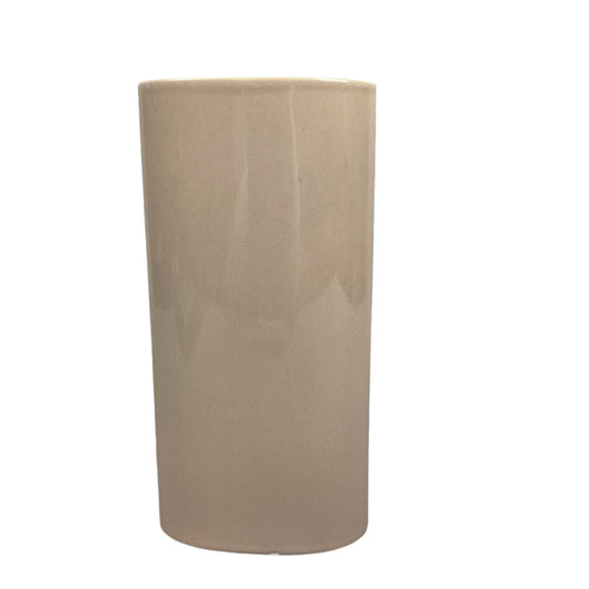 Large Oval Cream Colored Vase - 12”H