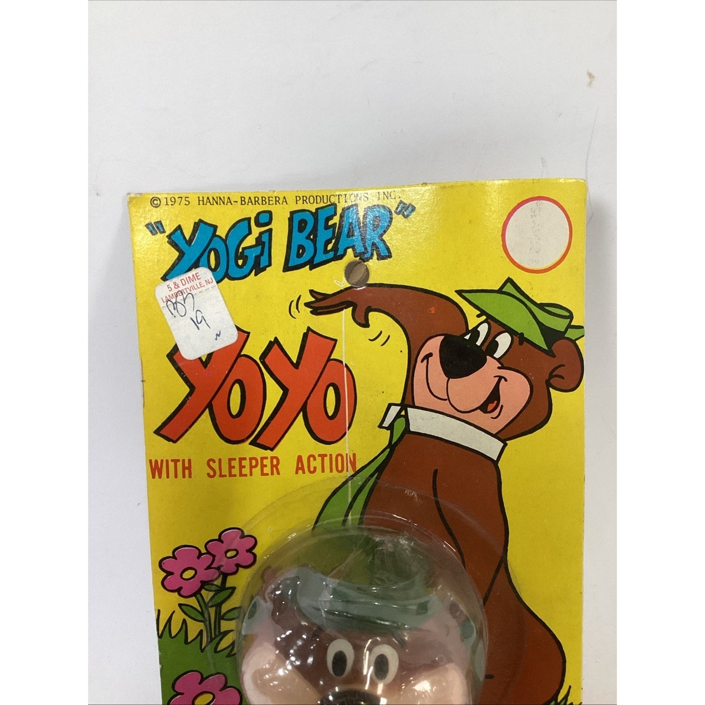 Vintage 1975 YOGI BEAR YOYO W/ Sleeper Action Hanna Barbera ~ Sealed NOS