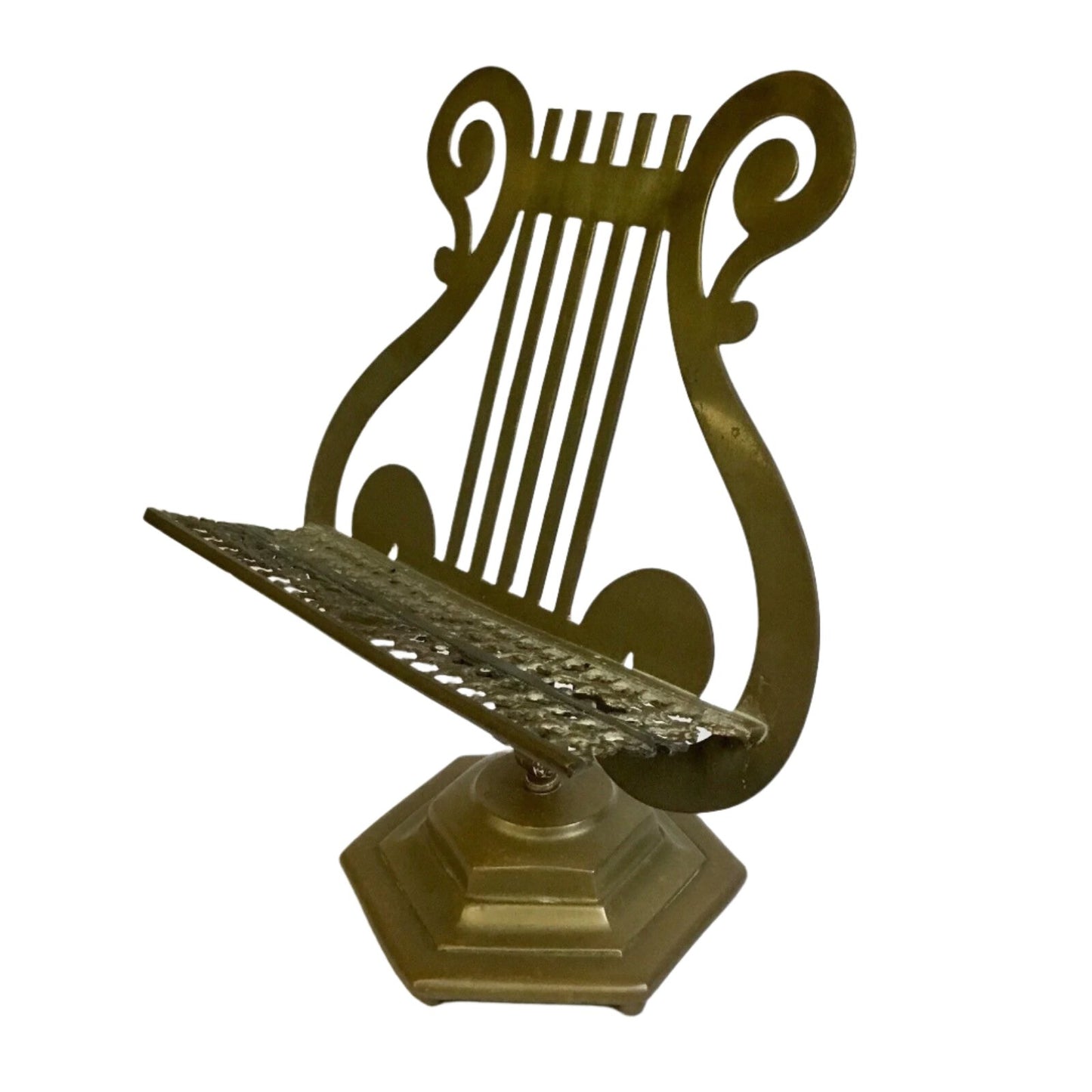 BRASS HARP MUSIC SHEETS STAND