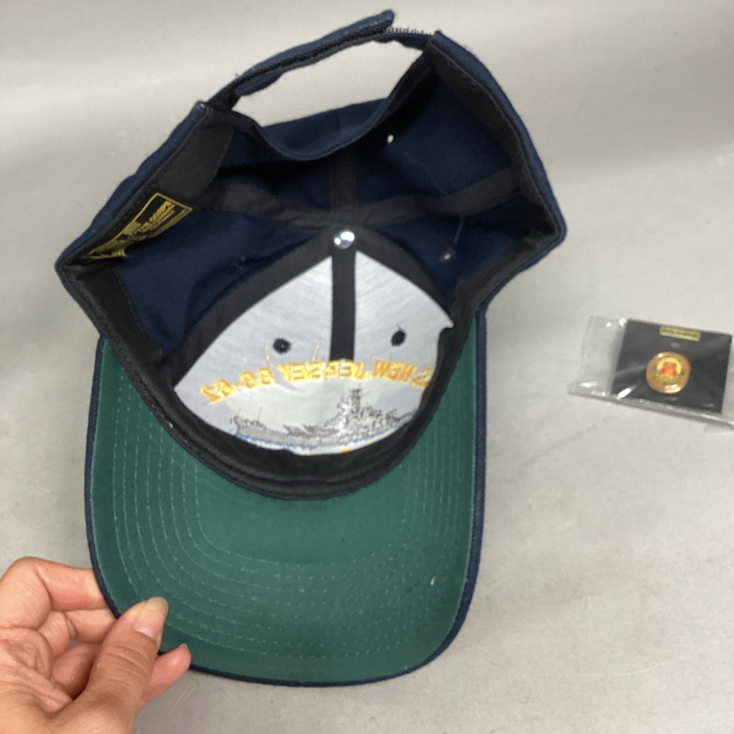 The Corps USS NEW JERSEY - BB-62 Hat, BB-62 Anniversary Hat & BB-62 Pin