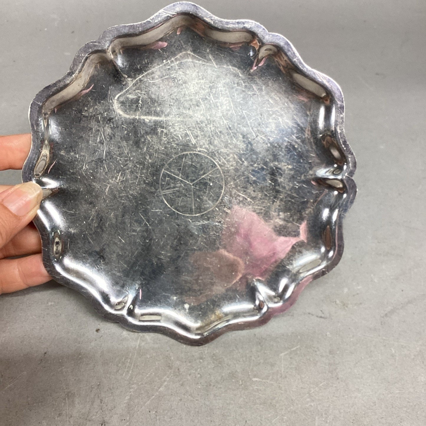 Webster Wilcox International Silver Co #6948 Silver Plate Trinket Dish