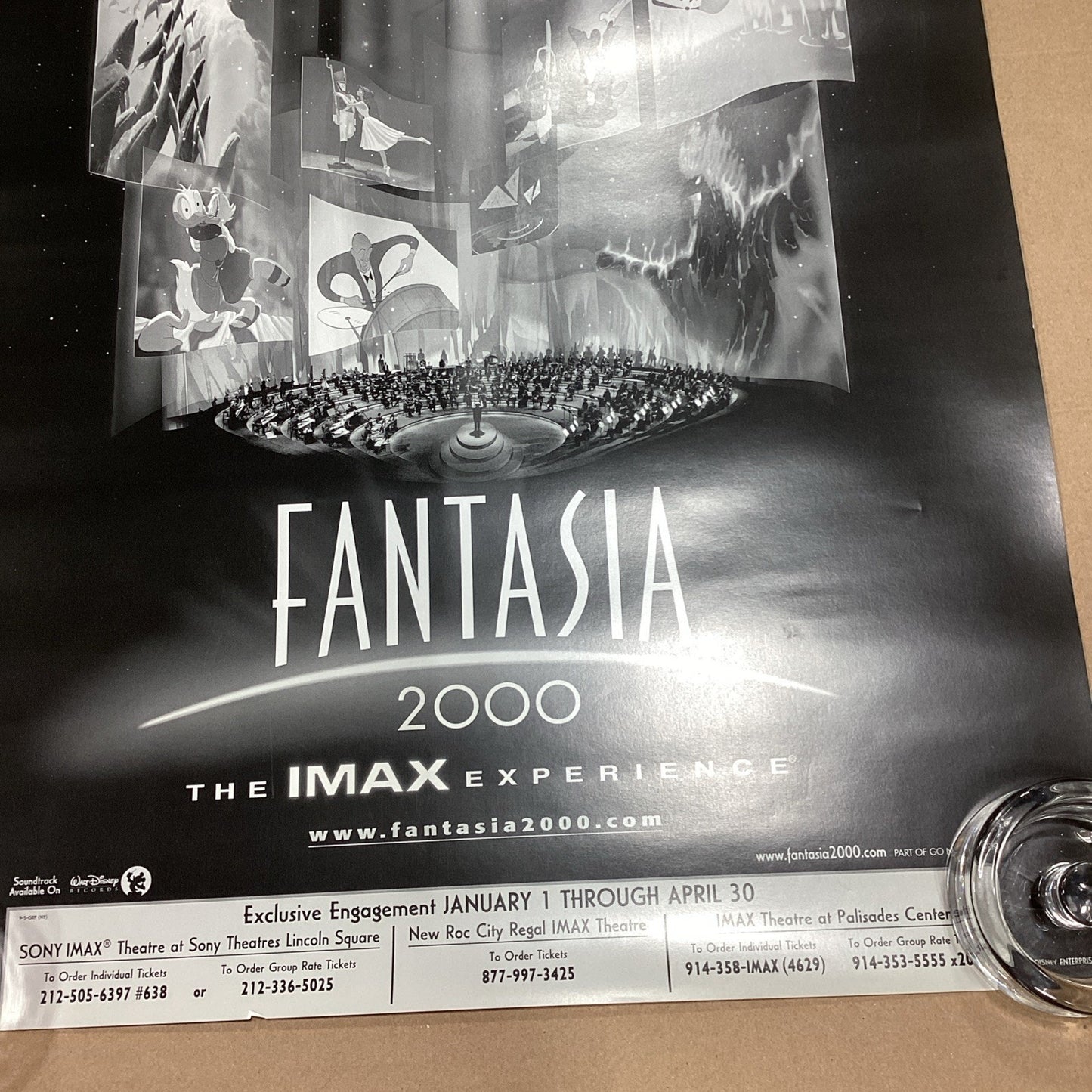 Walt Disney Fantasia 2000 IMAX Experience Poster - 20x16”