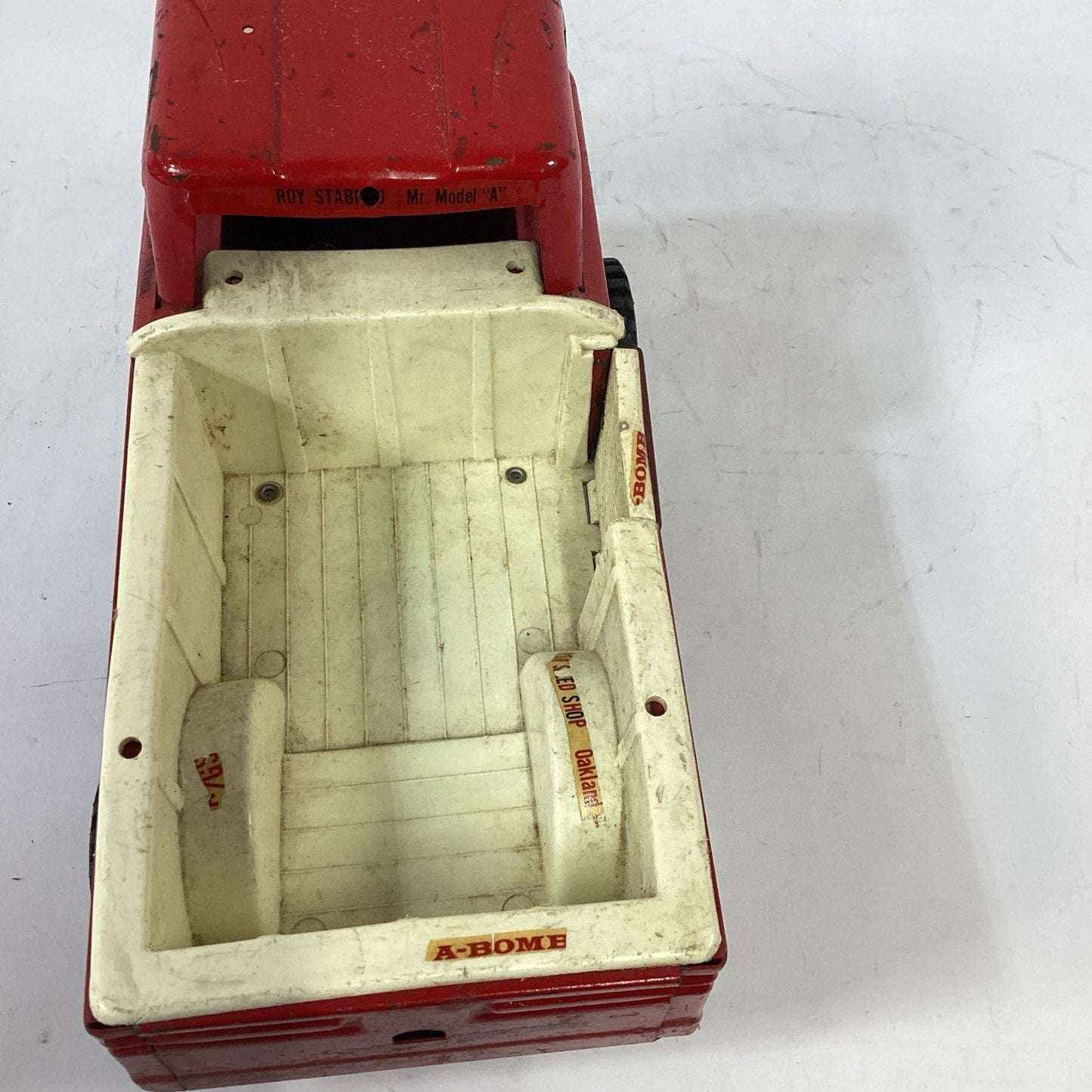 Vintage Structo Red Pick-Up Truck Pressed Steel