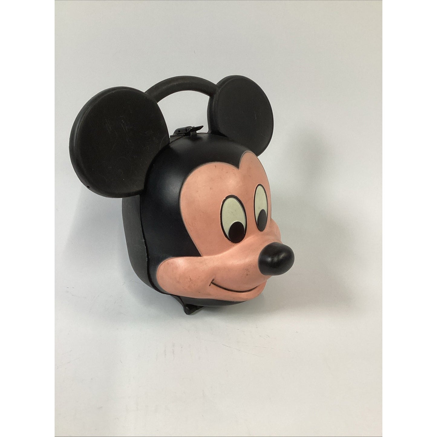Vintage Disney Mickey Mouse Head Plastic Lunch Box - NO Thermos