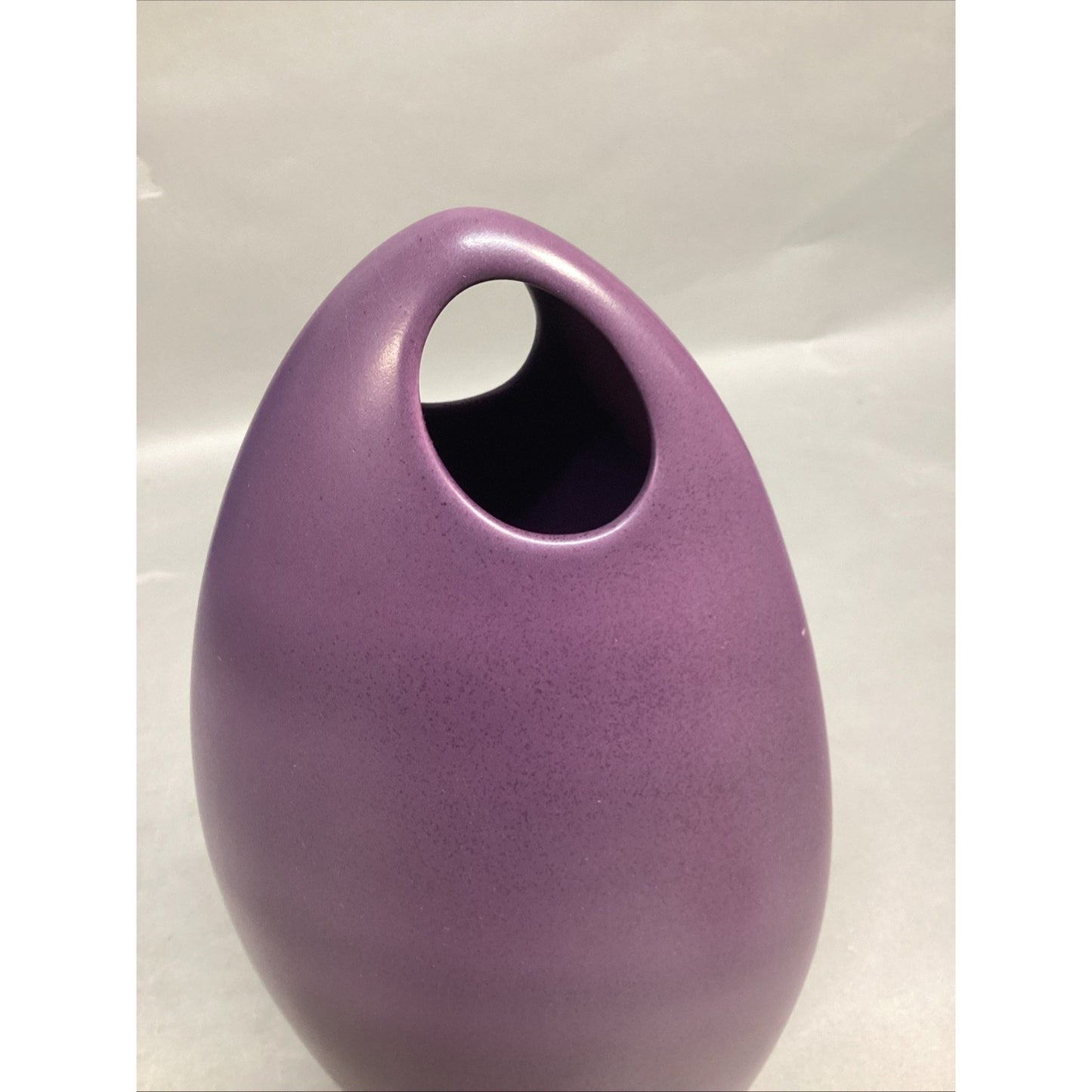 Vintage Amethyst Loop Vase - Made In Portugal - 12.5”H