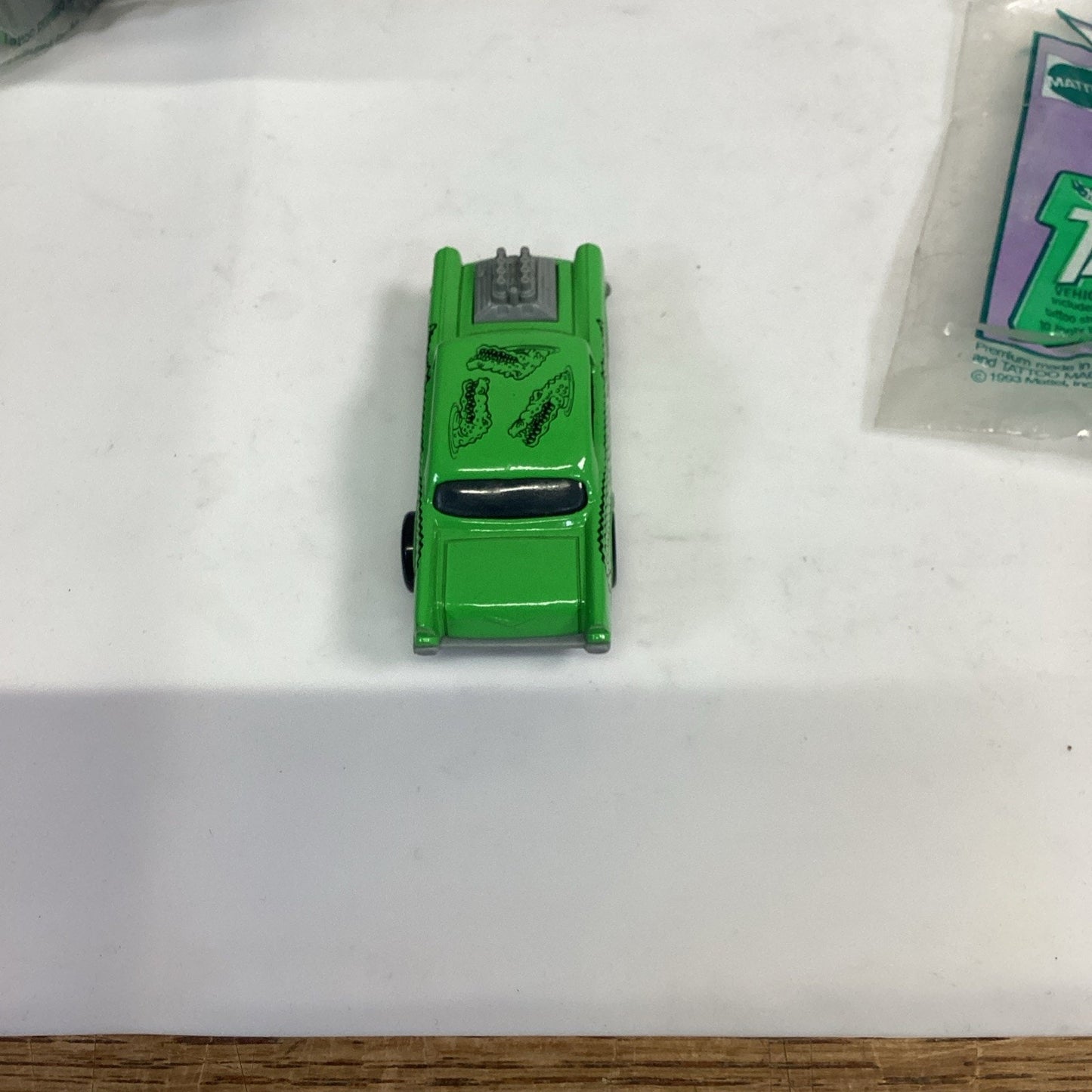 Set Of 6 - 1993 Hot Wheels Totally Toy Holiday Tattoo Machines - McDonald’s