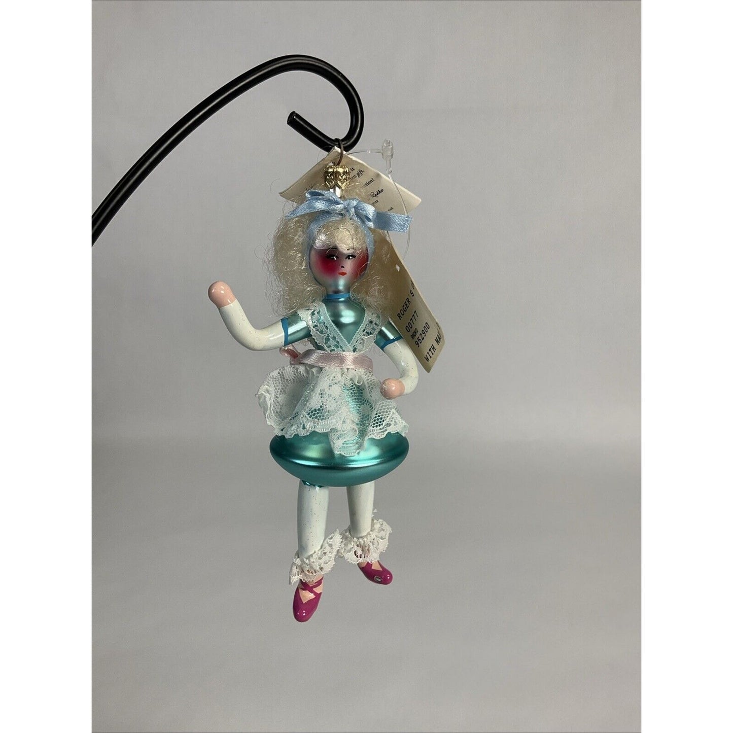 Christopher Radko “With Mary Sure To Go” Glass Christmas Ornament