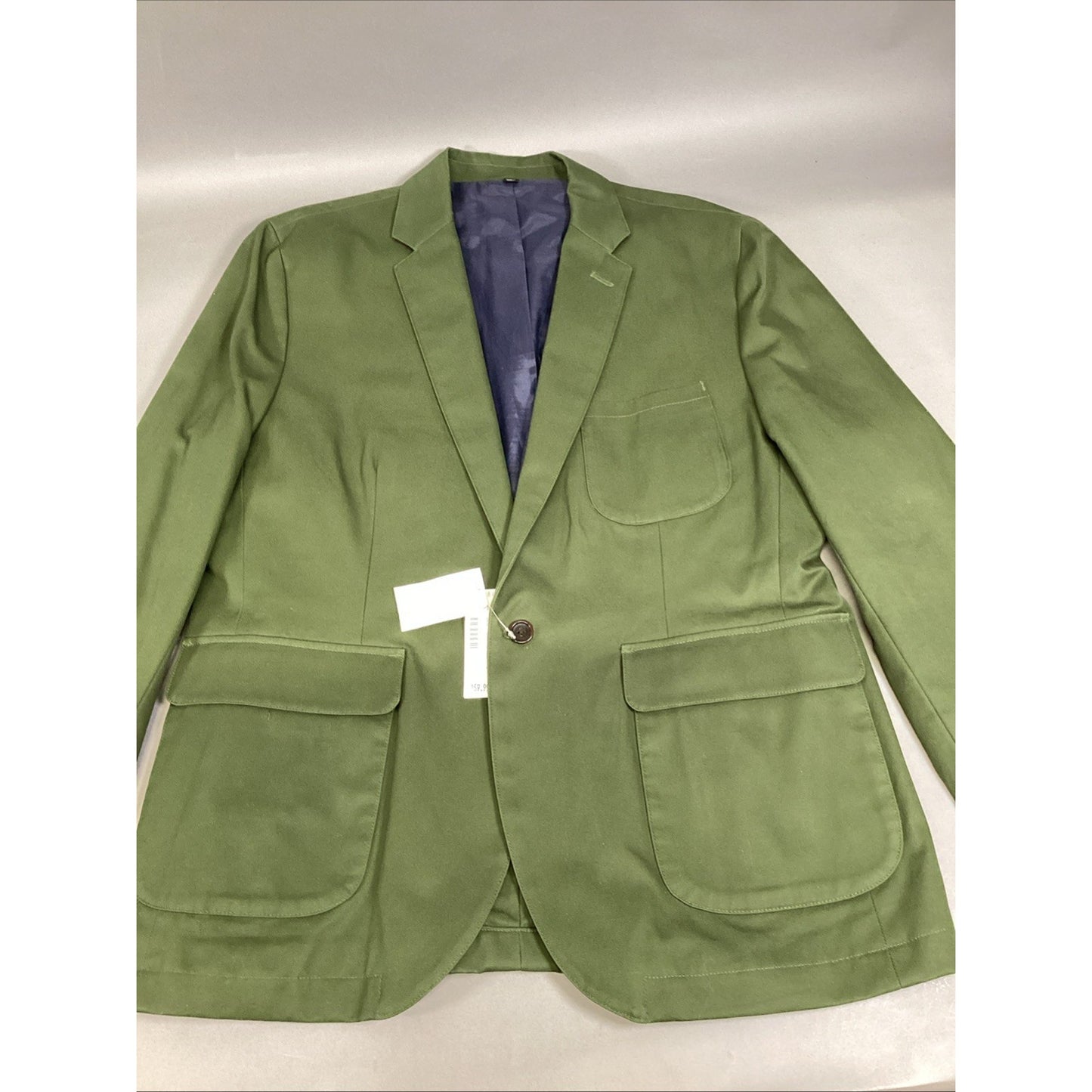 J. Crew Men’s Dark Green 1 Button Blazer - 7 Pockets - Large - NWT