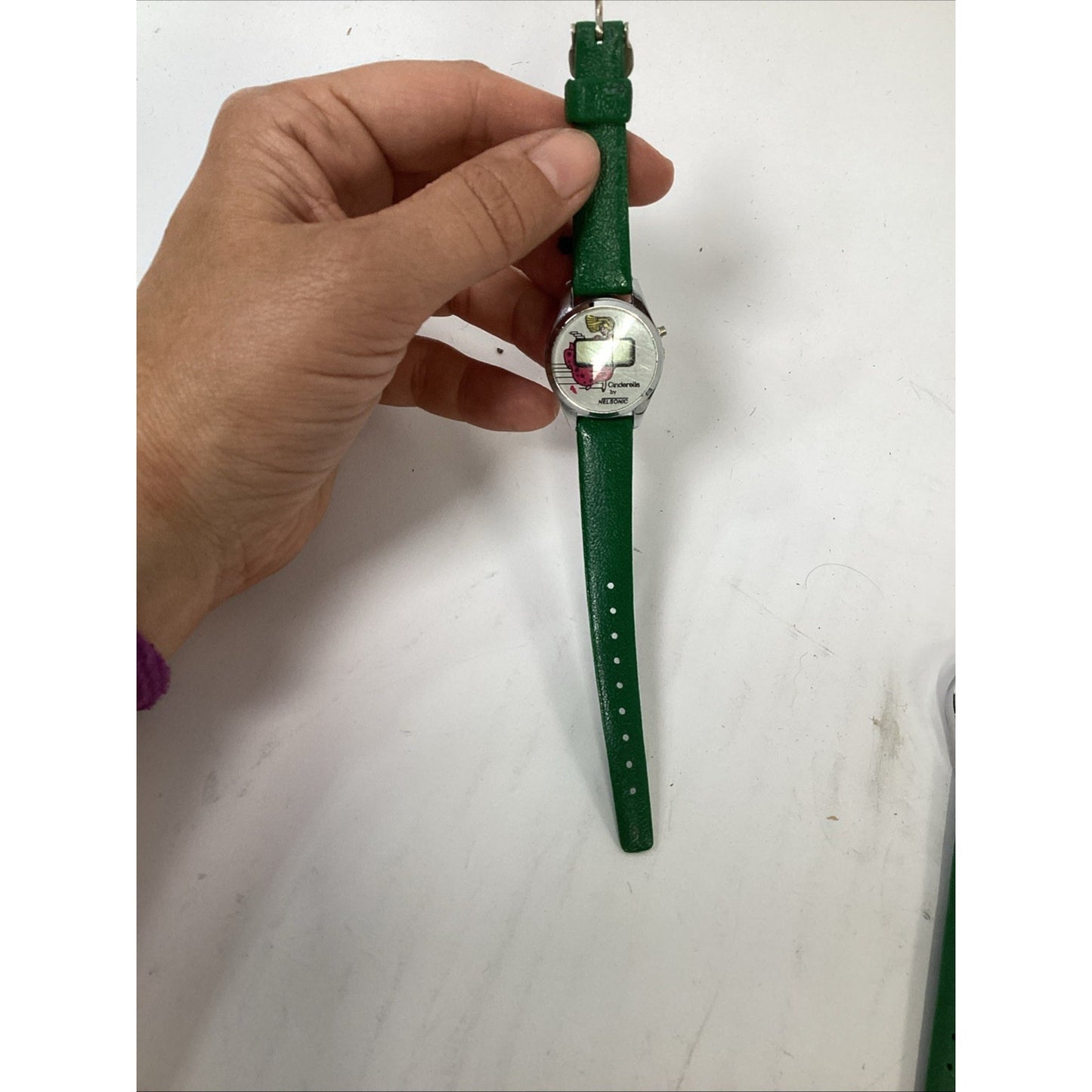 Set Of 2 Cinderella Nelsonic Children’s Watches - Vintage - Untested
