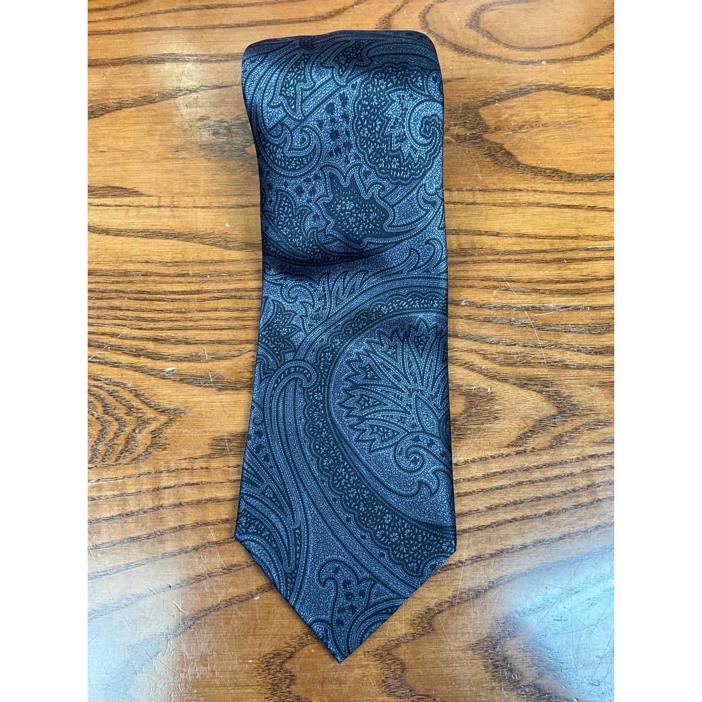 Brioni Mens Black Necktie