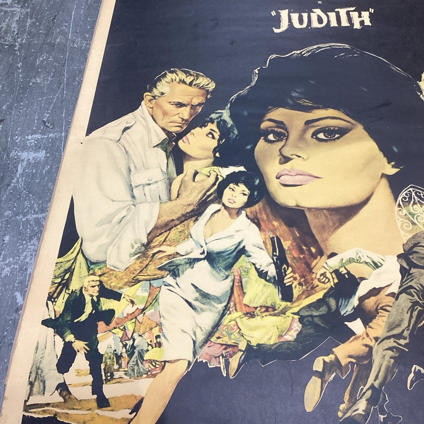 Vintage 1965 ‘Judith’ Movie Poster - Paramount Pictures - 61x40”