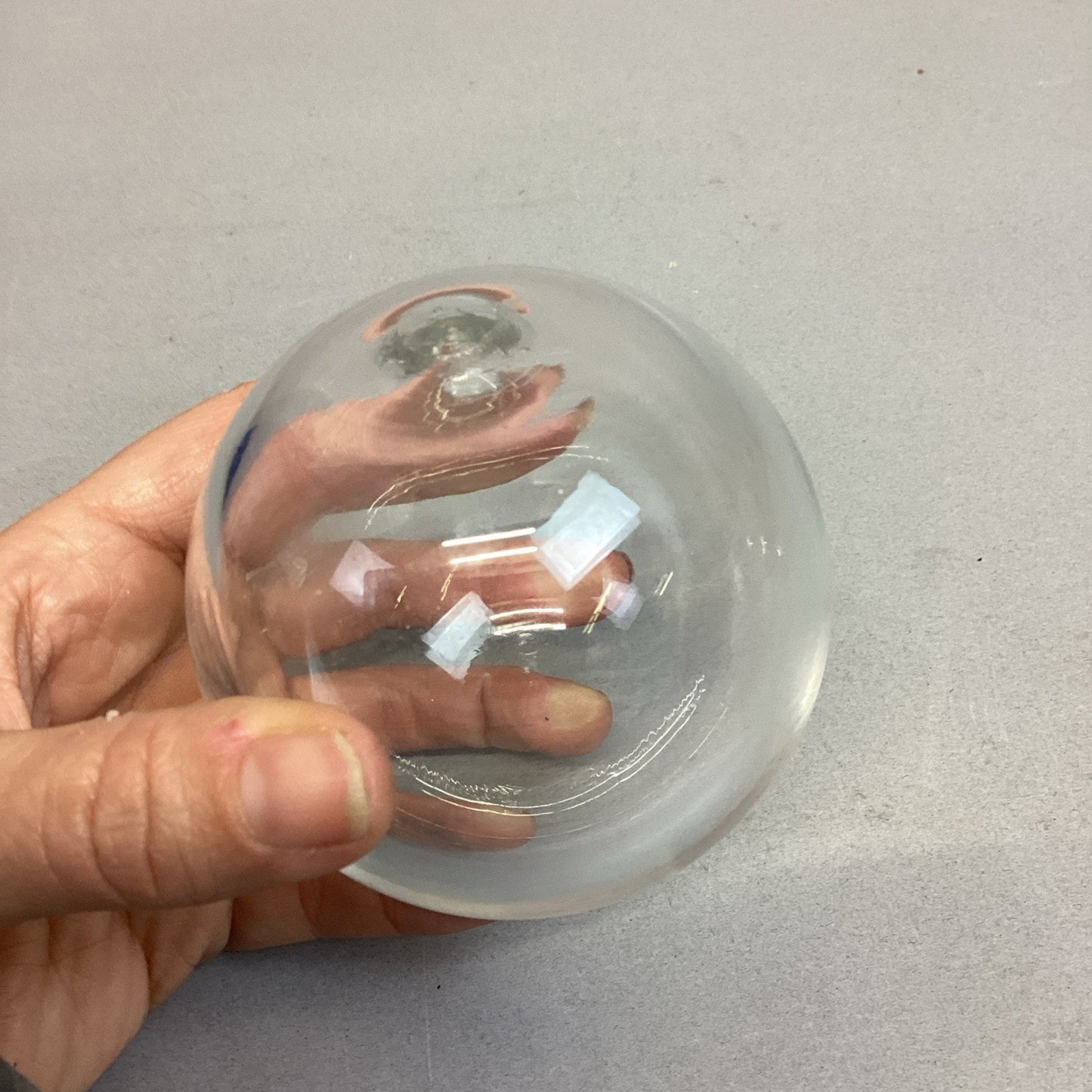 Set Of 4 Polished Stone Spheres And 2 Glass Spheres