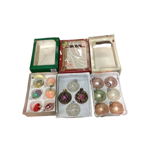 Vintage Lot Of 17 Krebs And Victoria Christmas Ornaments