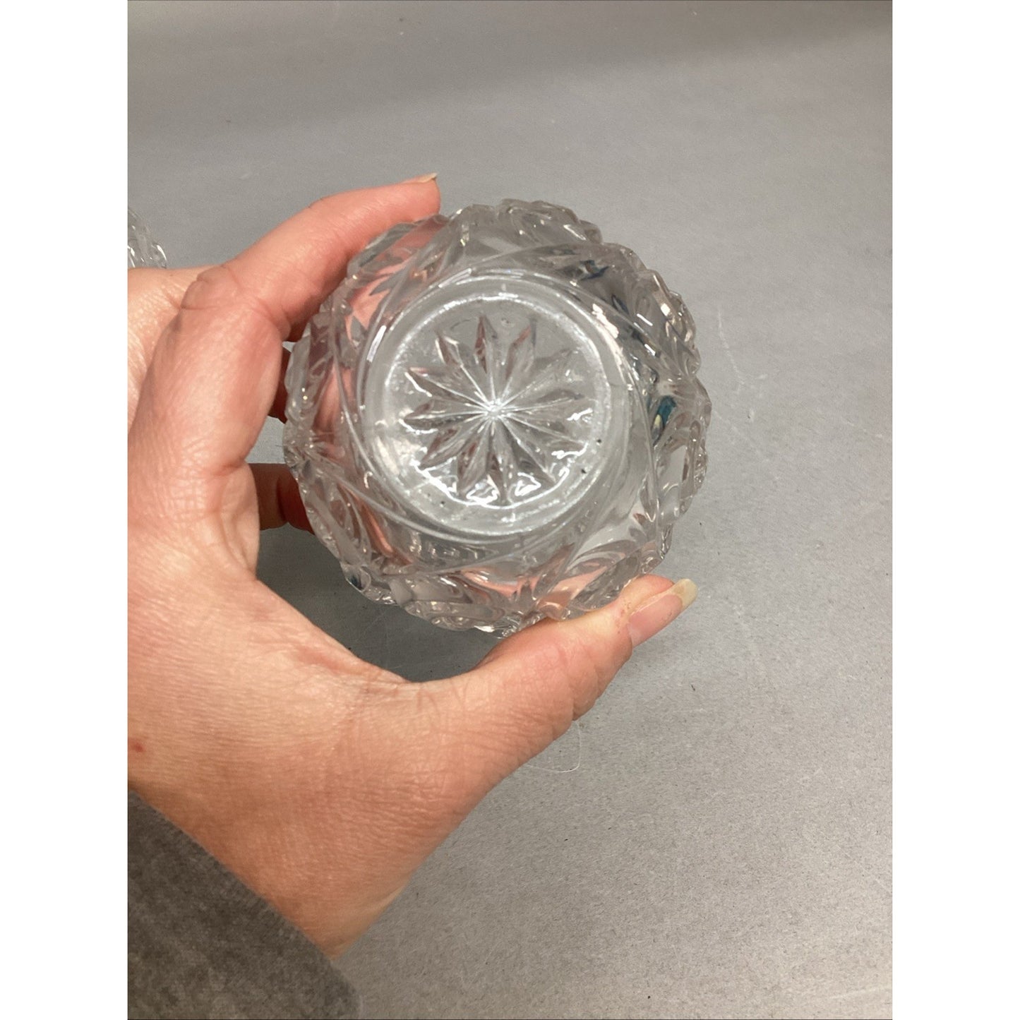 Set Of 3 Duncan & Miller Snail Rose Bowl Candle Holders