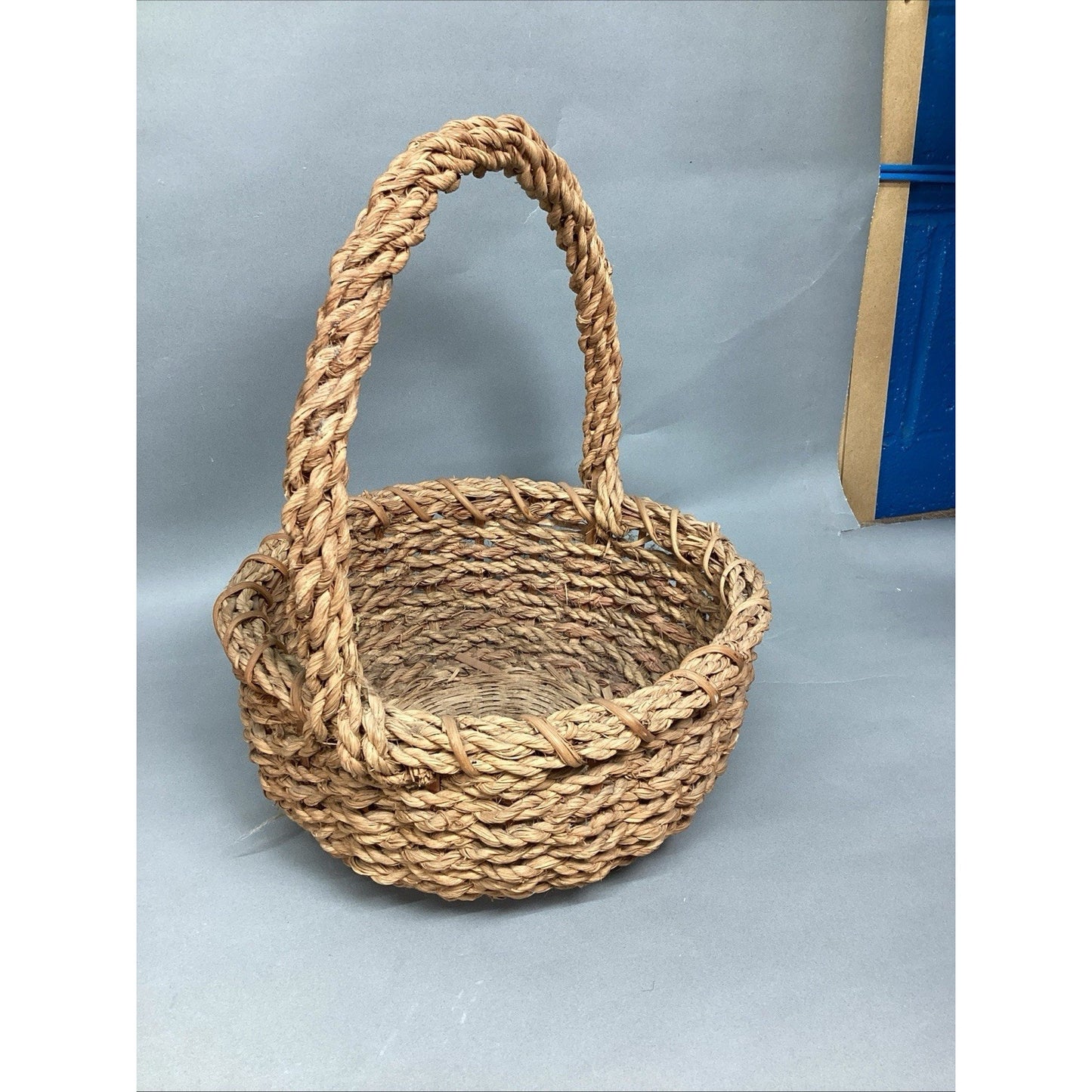 Vintage Woven Basket - 15”Hx11.75”D
