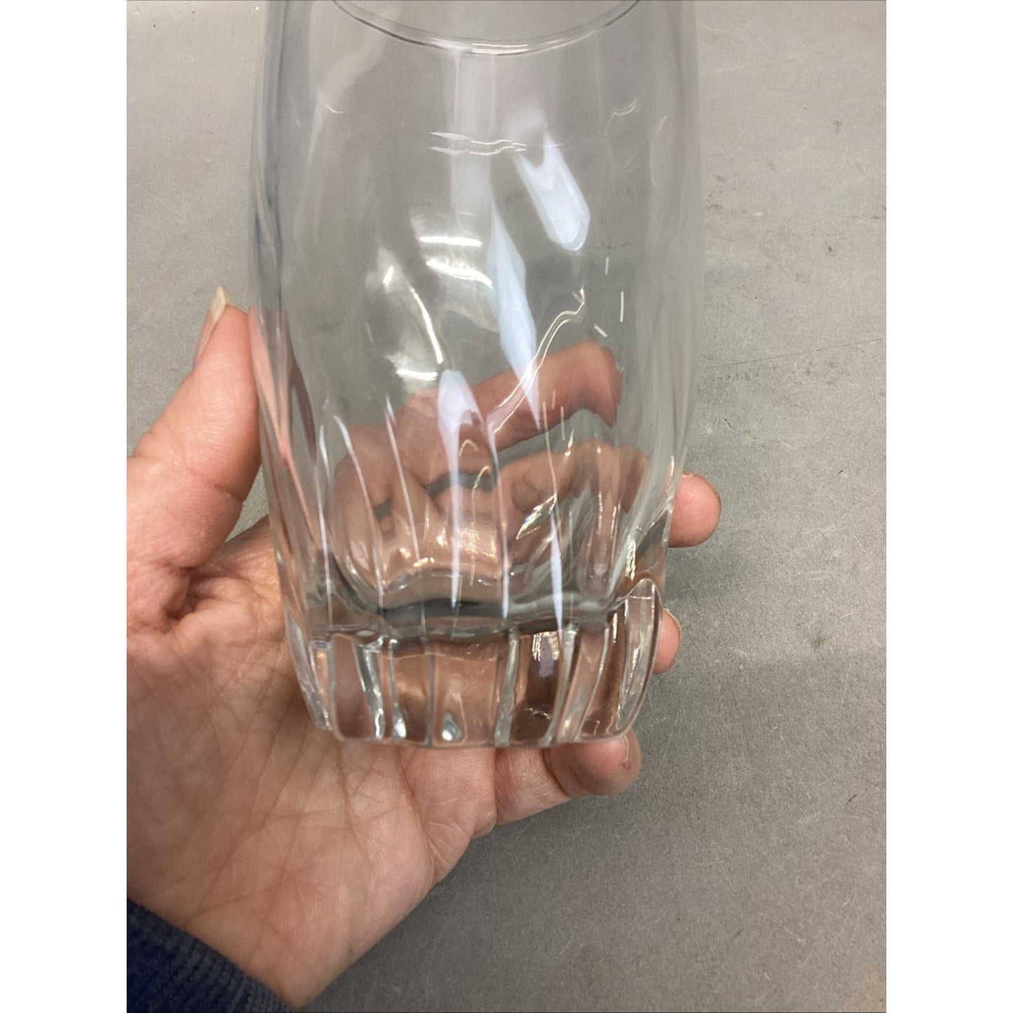 5 Cut Glass Highball 6x2.75” Glasses & 1 Noritake Drinking Glass - 5.5x2.5”