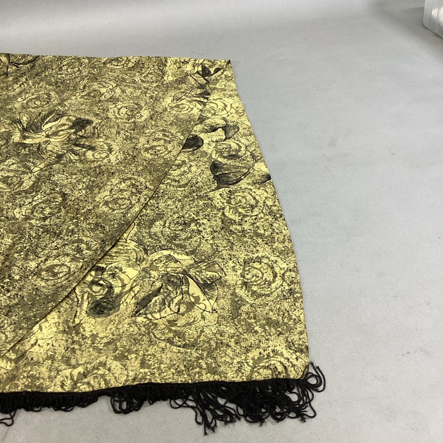 Emanuel Ungaro Multicolor Gold Floral Shawl/Wrap - Made In Italy