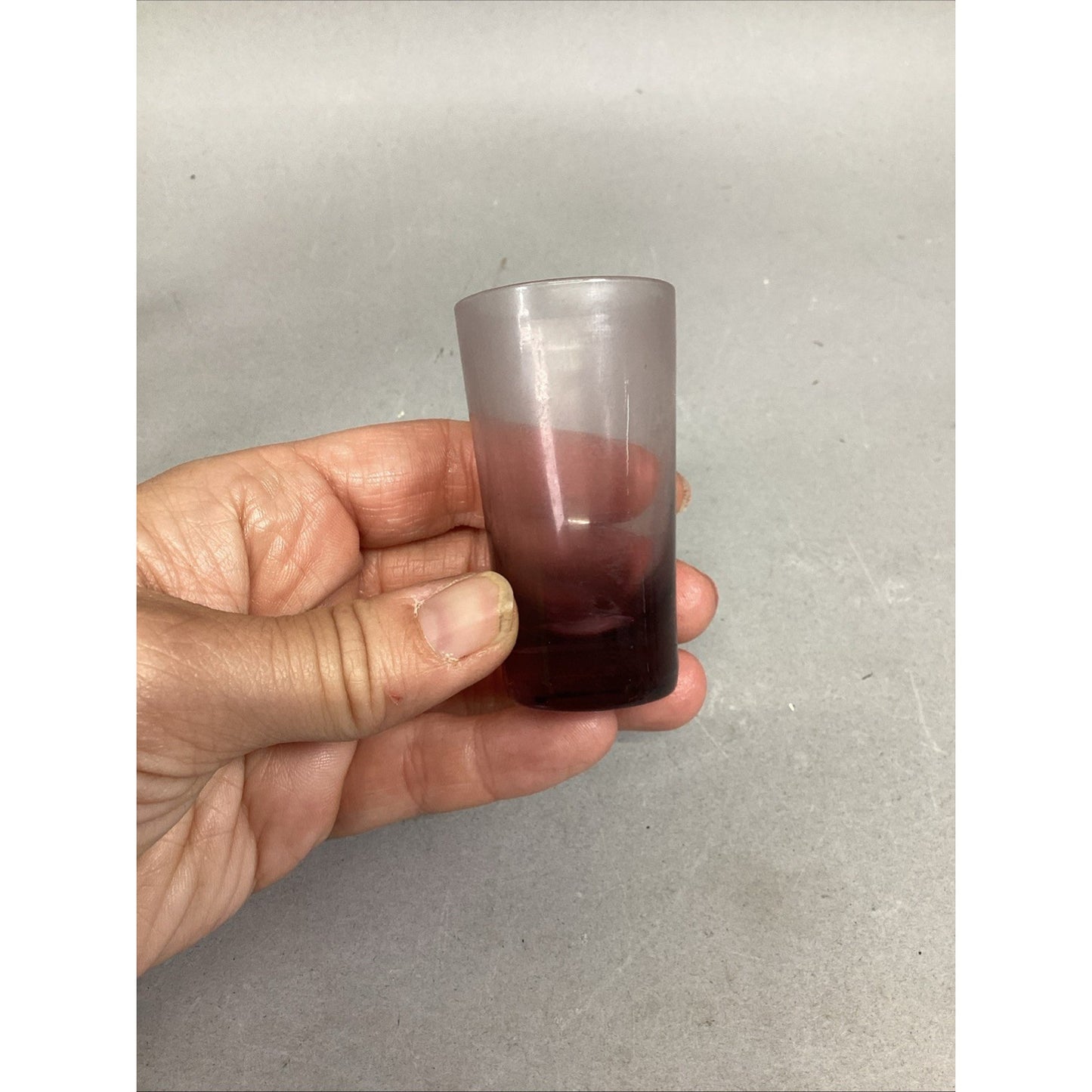 1 Vintage Glass Beer Mug With 5 Shot Glasses