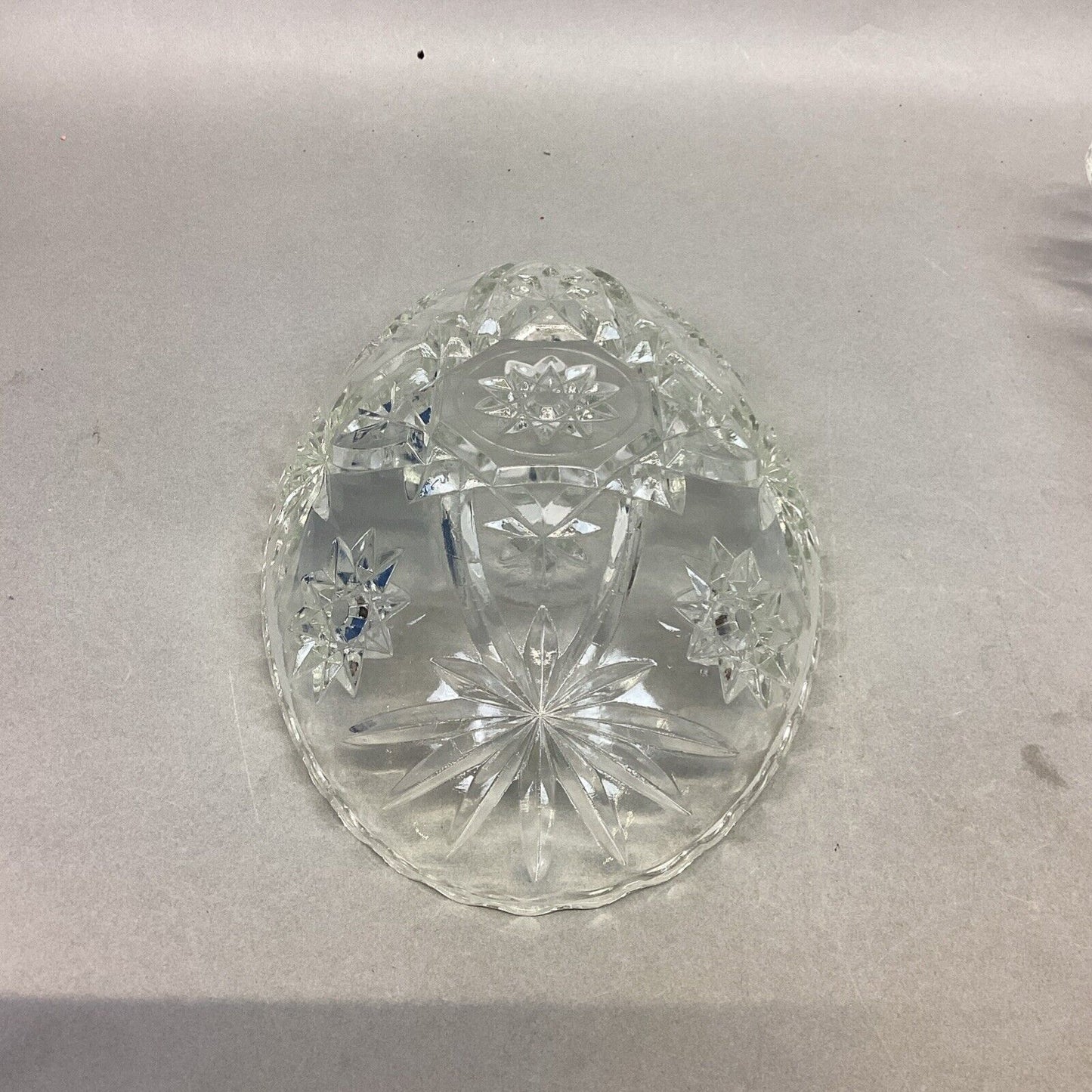 Vintage Star Of David Oval And Rectangular Glass Serving Dish