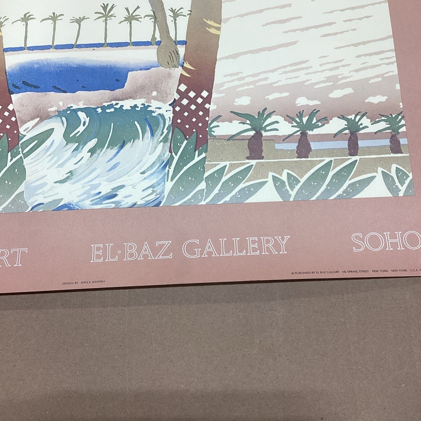 Elizabeth Schippert El Baz Gallery SoHo Landscape Art Print - 21.5x19.5”