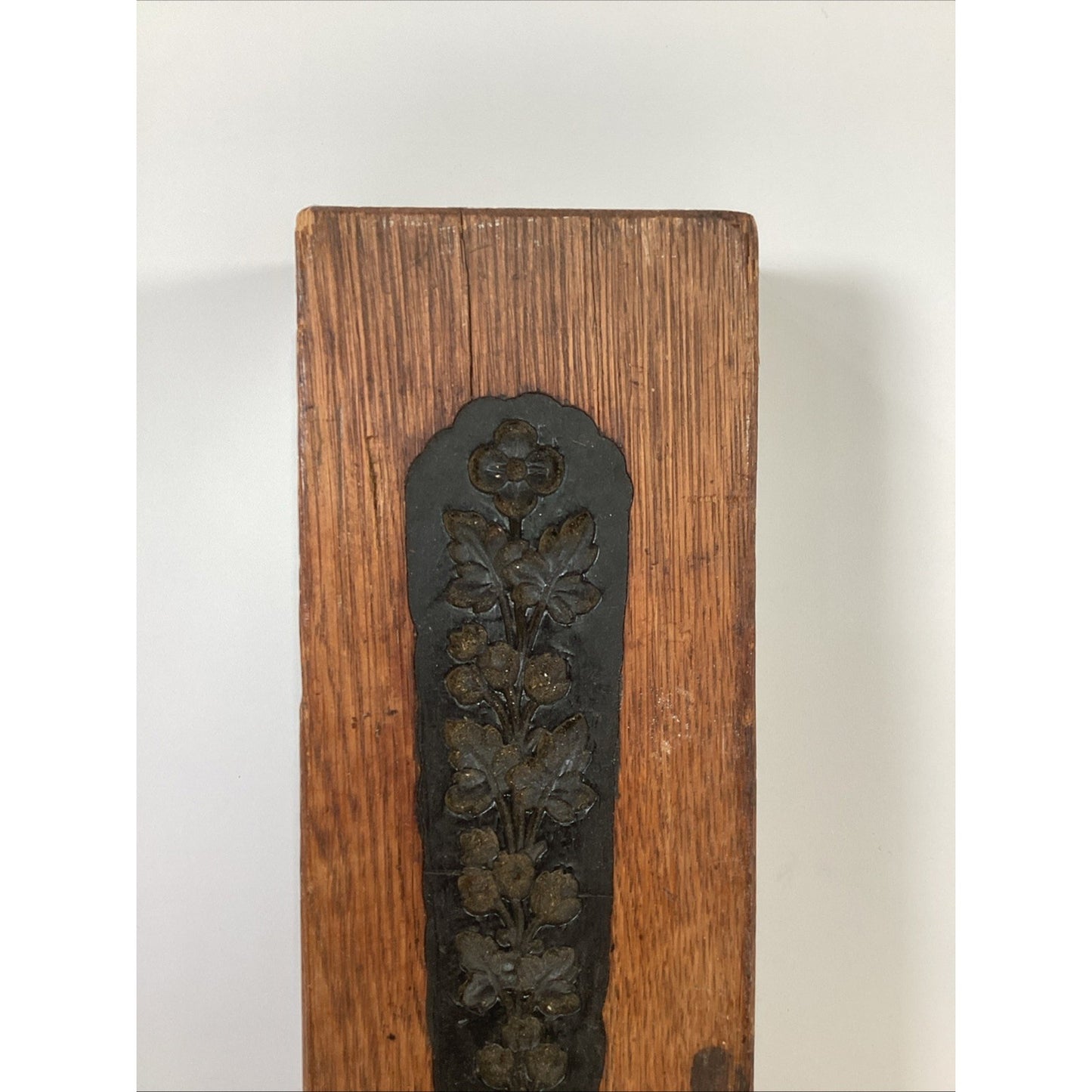 VTG ANTIQUE Floral COOKIE CANDY CHOCOLATE BUTTER WOOD MOLD