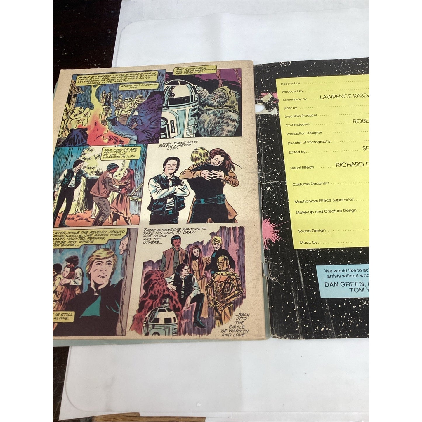 Star Wars Return Of The Jedi Comic Book & Empire Strikes Back Magazine