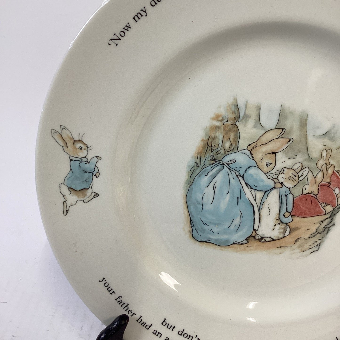 Wedgwood 1993 Peter Rabbit Plate Etruria Barlaston Beatrix Potter England 9.75"