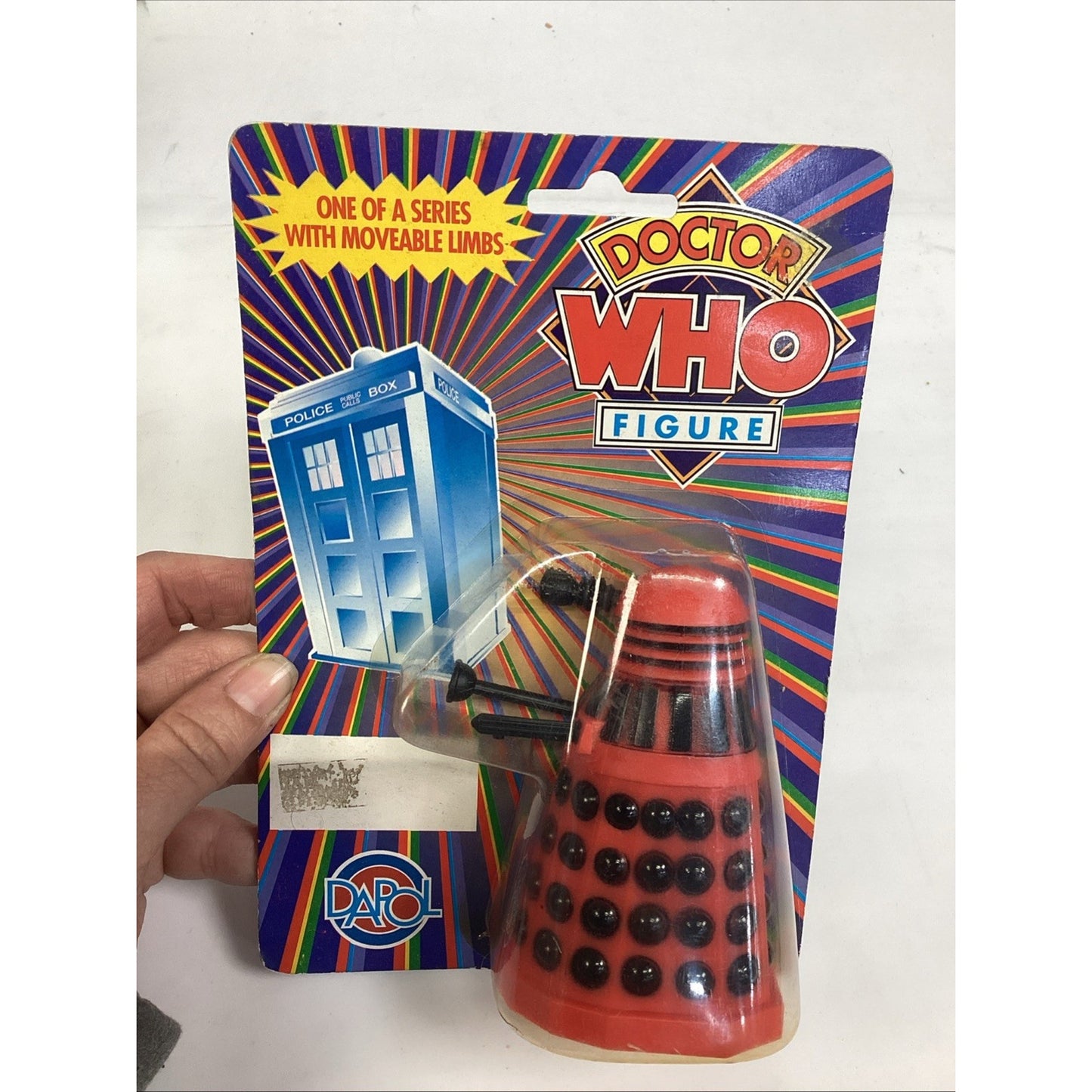 VINTAGE 1987 DR. WHO DALEK ROBOT DAPOL - NOS - Red/Black