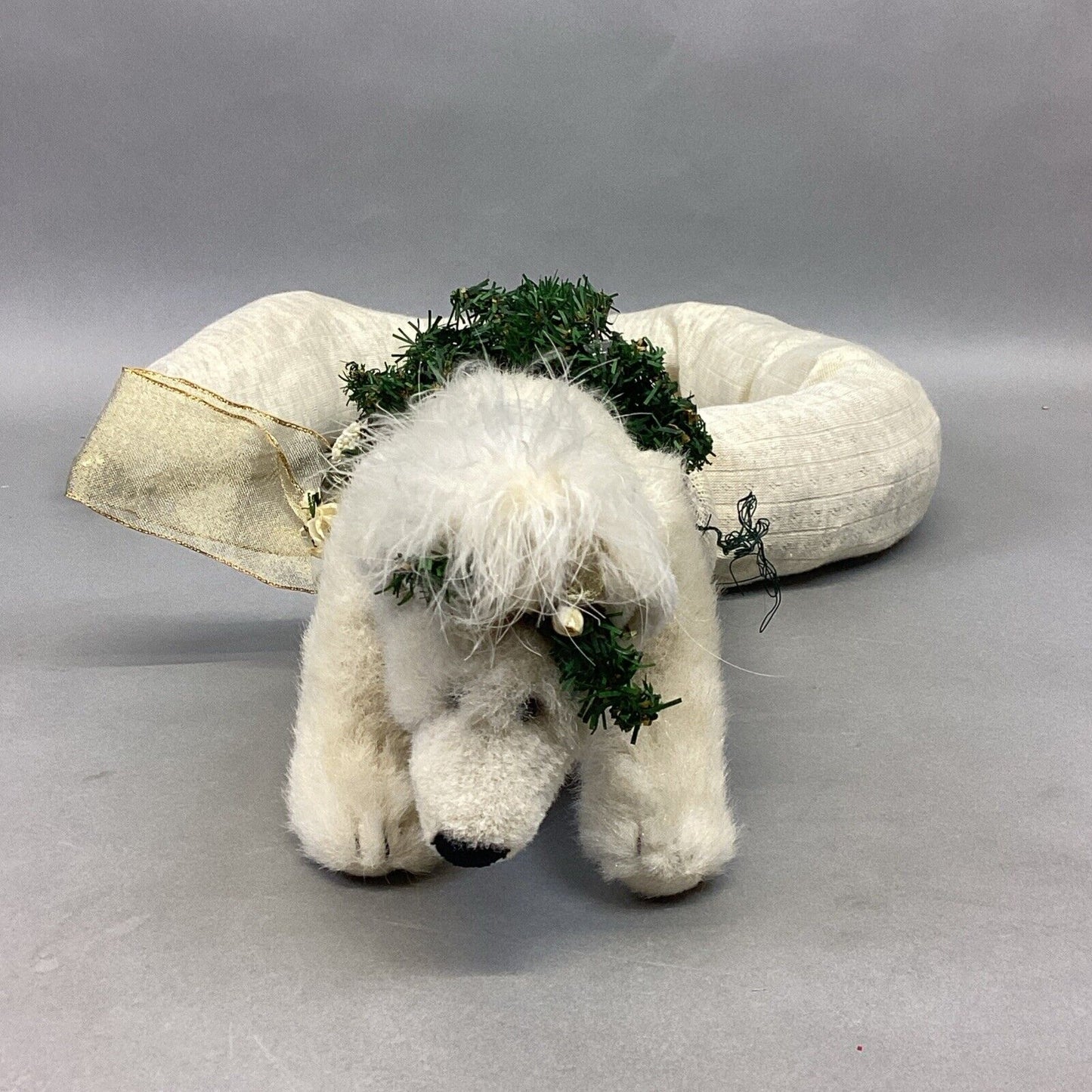 Decorative Polar Bear Door Draft Stopper W/ Moveable Arms - 42”
