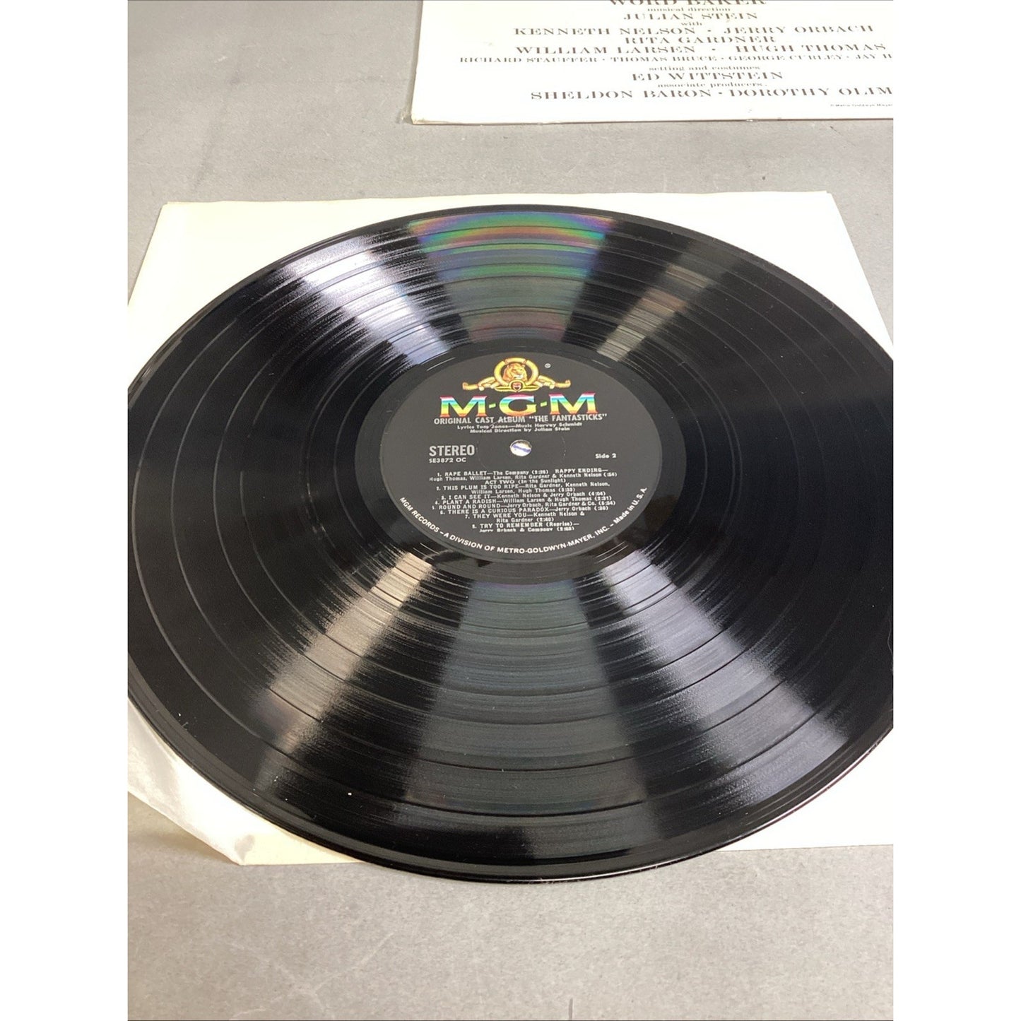 Lore Noto The Fantasticks Stereo Vinyl Record