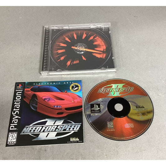 Need for Speed II Sony PlayStation 1 PS1 1997 Complete NFS Vintage Racing Game