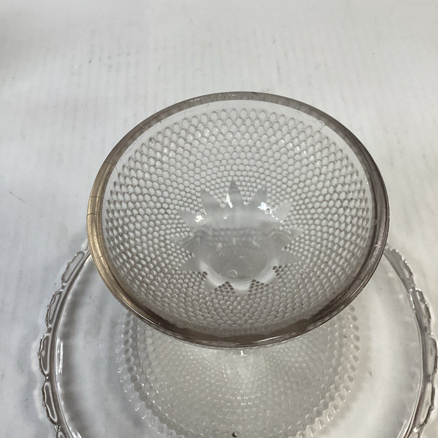 Dewdrop with Star Cake Stand High EAPG Campbell, Jones & Co. 1877