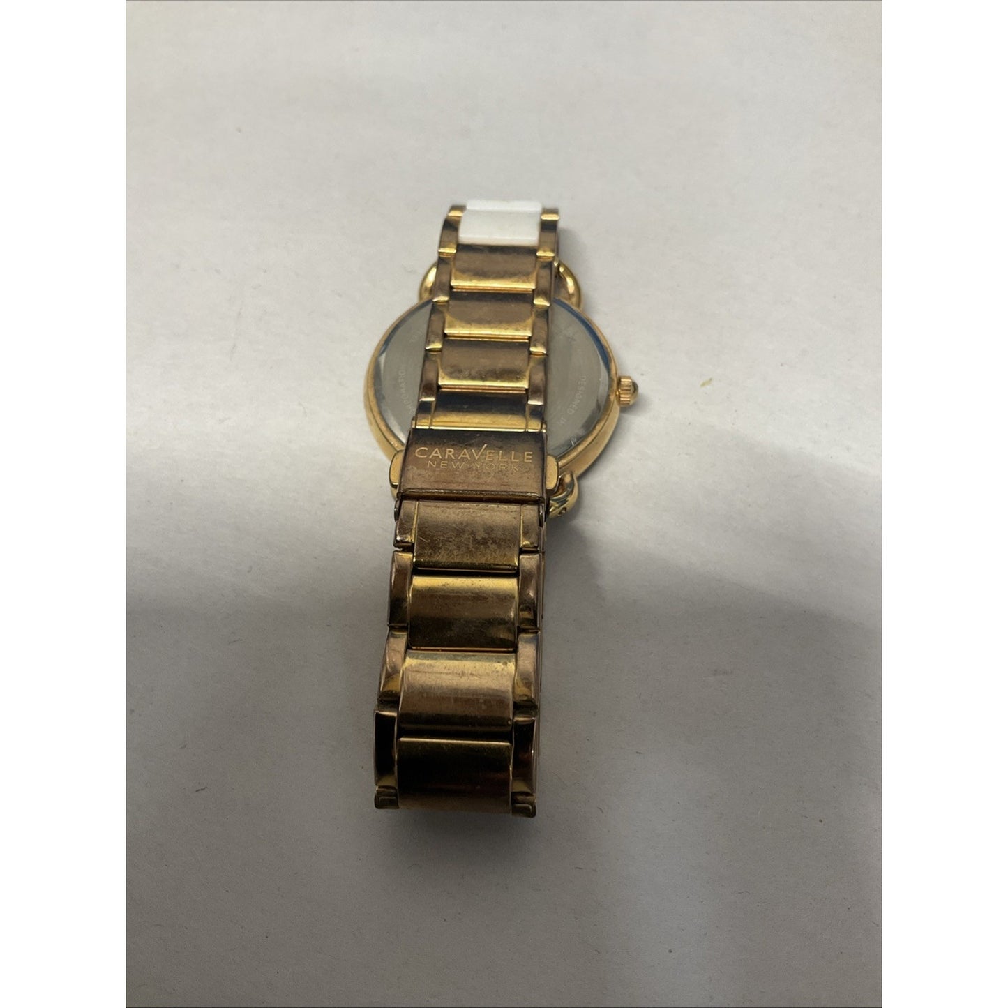 Beautiful Caravelle By Bulova Ladies Quartz Watch MOP Dial Gold Tone New Battery