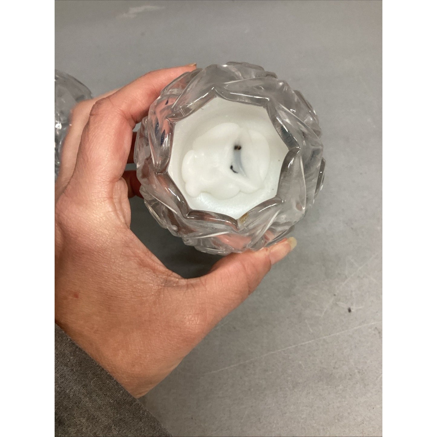 Set Of 3 Duncan & Miller Snail Rose Bowl Candle Holders
