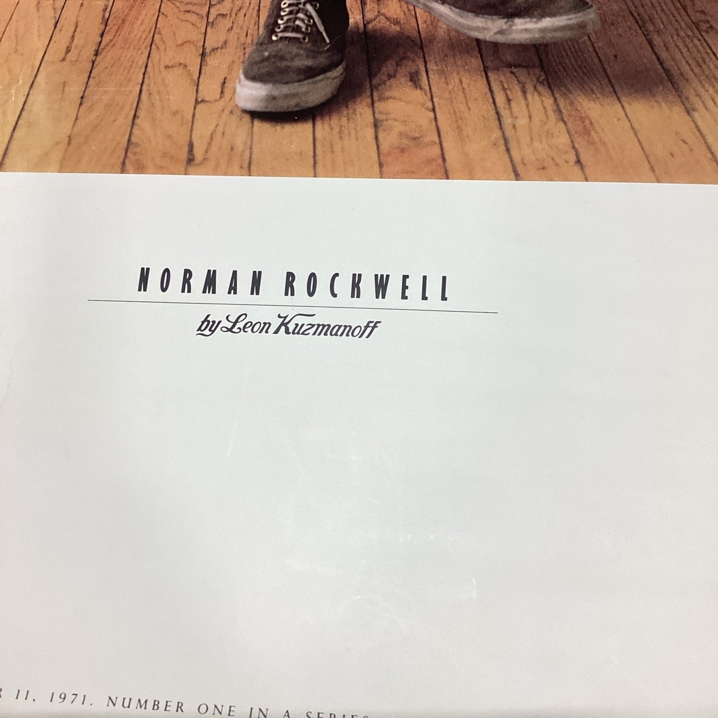 Norman Rockwell In His Studio Poster Print - 1971 - 36x26”