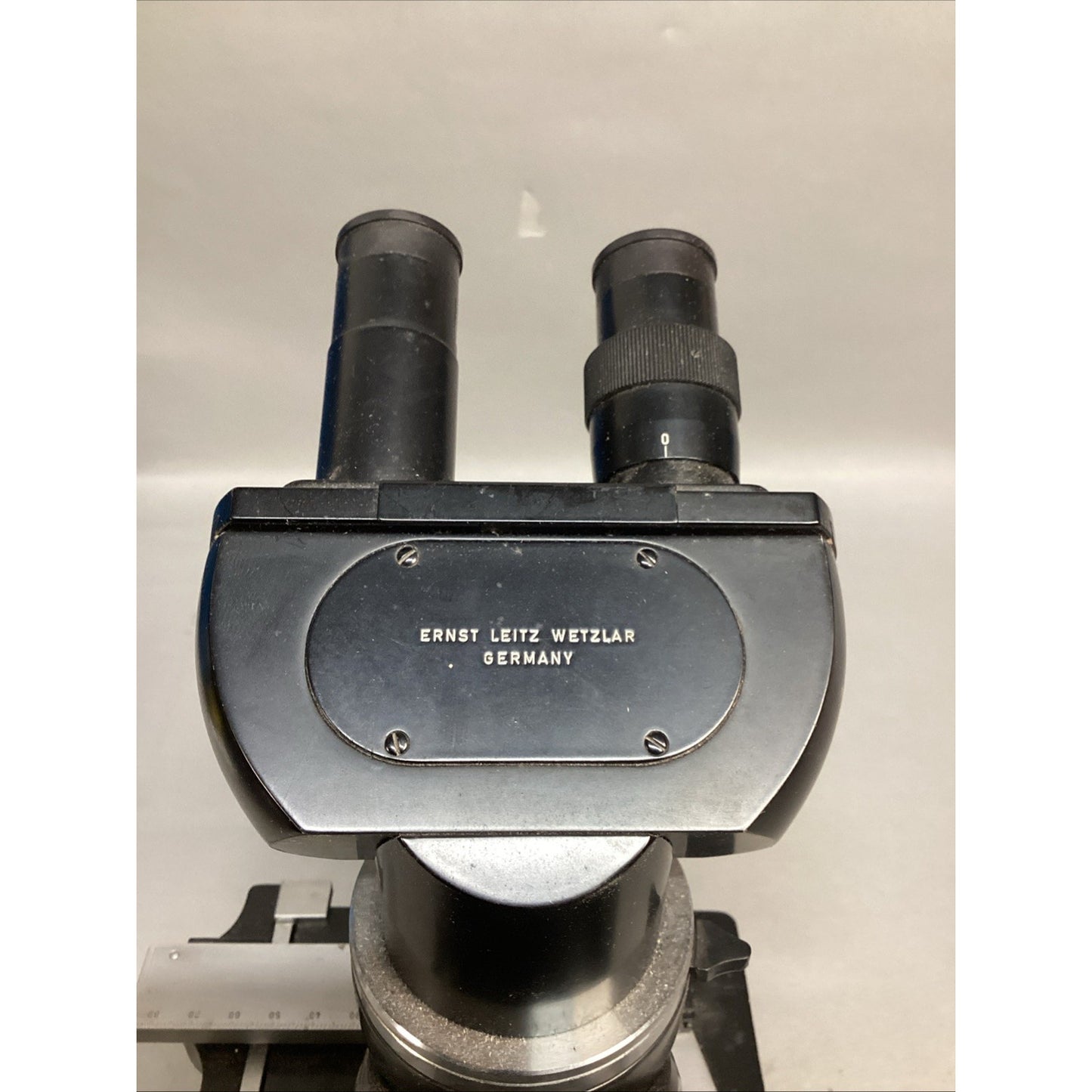 Vintage Ernst Leitz Wetzlar Microscope - Serial #740681 - Serviced By Mel Sobel