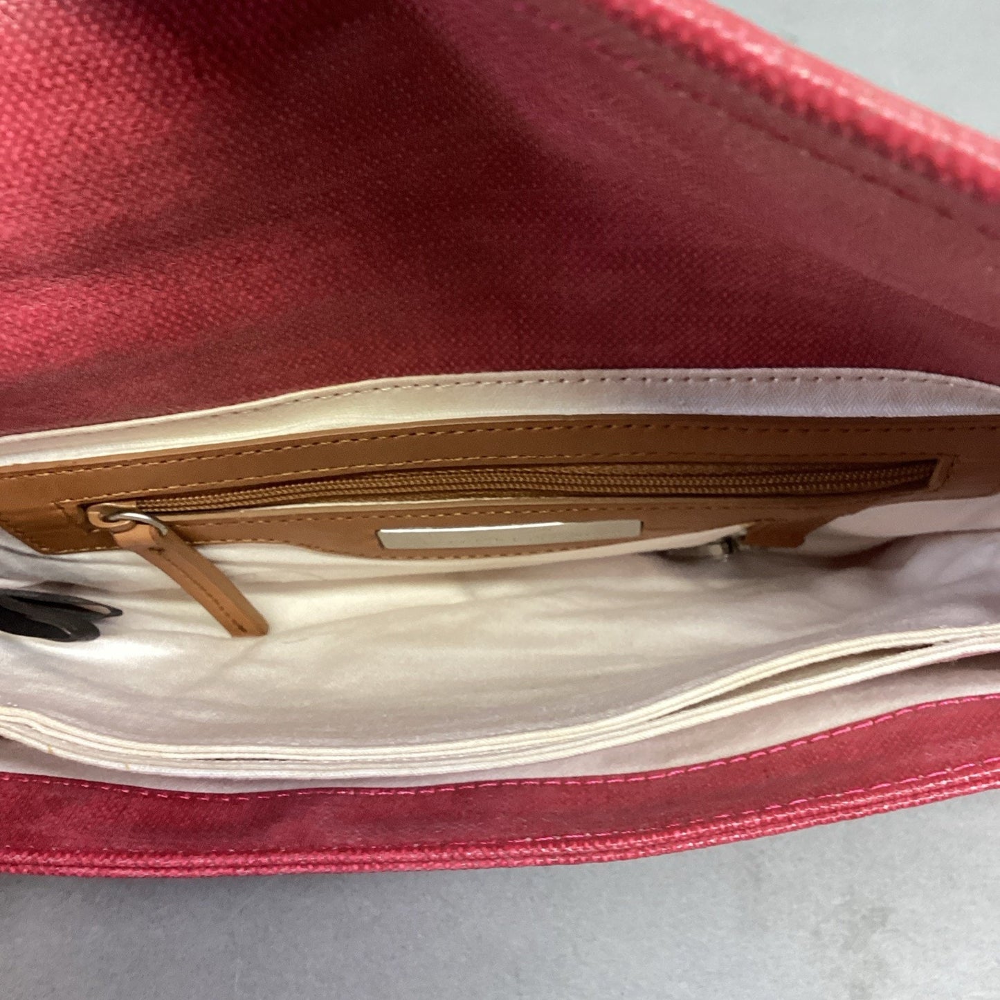 Kenneth Cole Genuine Leather Coral Purse Wristlet Clutch