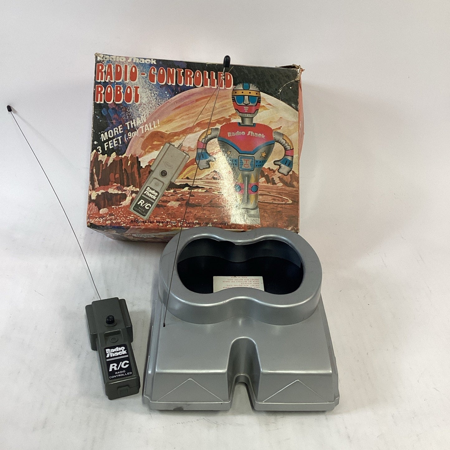 Radio Shack Radio-Controlled Toy with Remote, Model 60-3023A Incomplete