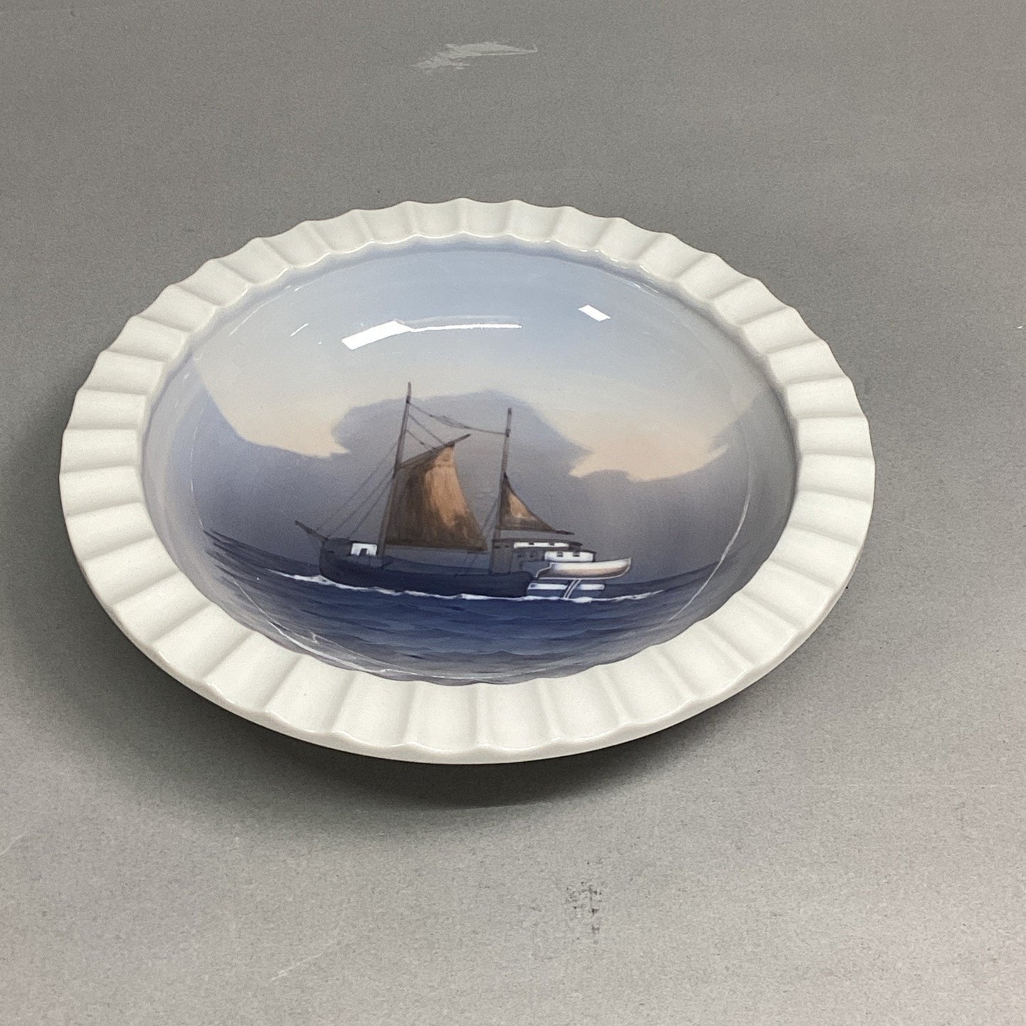 Vintage Lyngby Copenhagen Denmark Handpainted Porcelain Bowl #L97-52