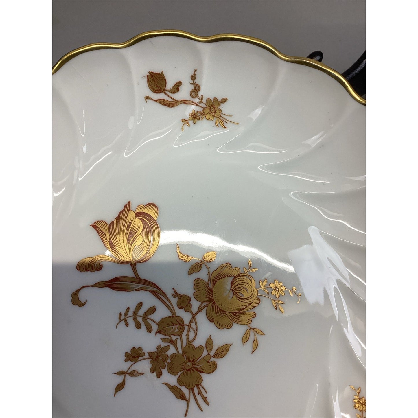 Limoges Floral White Dessert Dish - Made In France