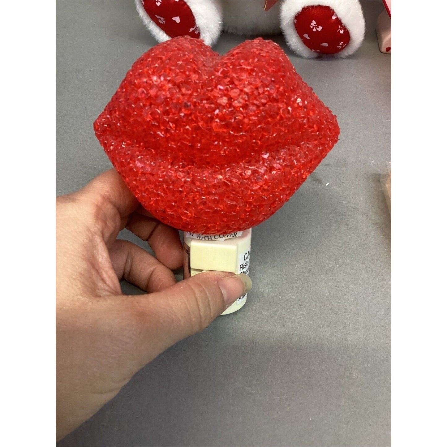 Set Of 14 Valentines Day Party Set - Plush Bear, Soap Pump, Pillows, Lights