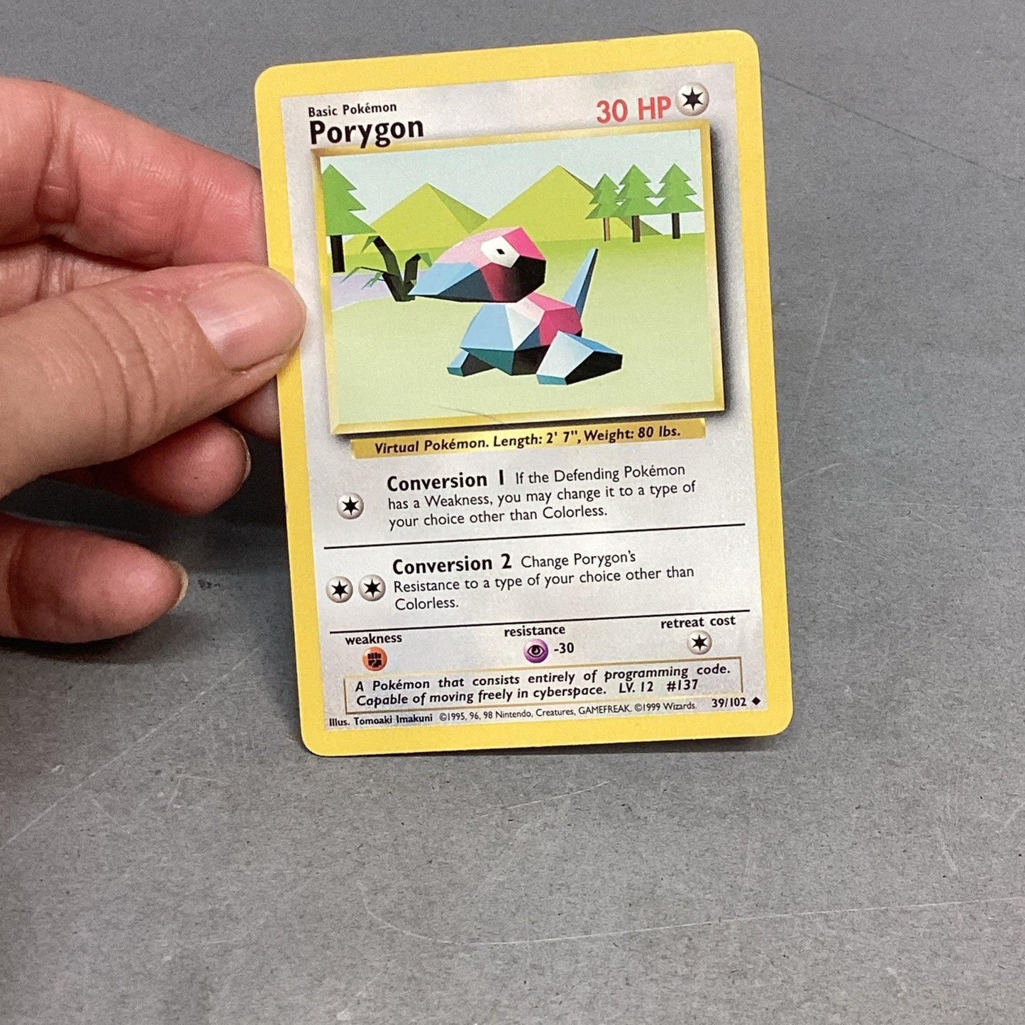 Pokémon Lickitung And Porygon Colorless Trading Cards