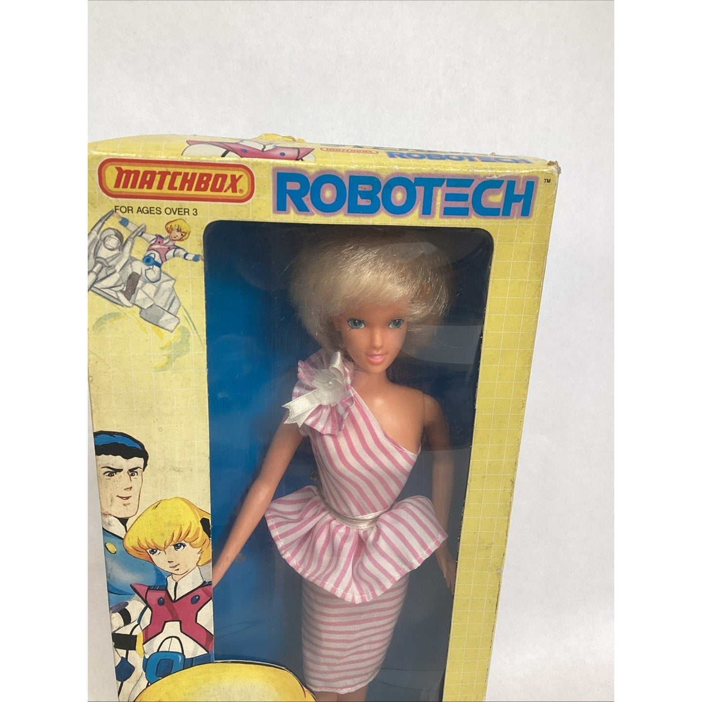 1985 NOS Robotech Matchbox DANA STERLING Pink Dress 11 ½” Action Figure Doll
