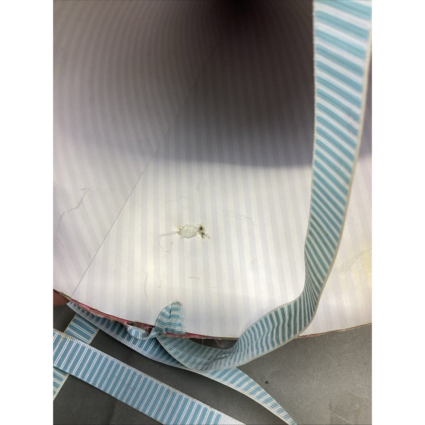 Dept 56 Glitterville Easter Egg Party Hat w/ 6 Patrician Pink 10” Candles