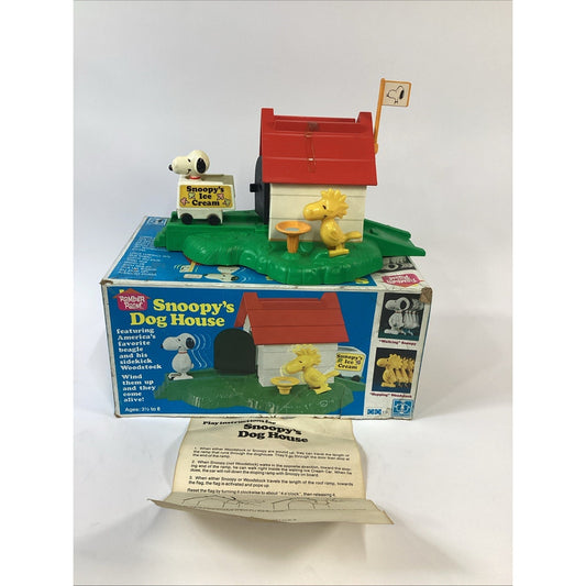 1958-1965 Snoopy’s Dog House With Snoopy & Woodstock By Hasbro W/ Original Box