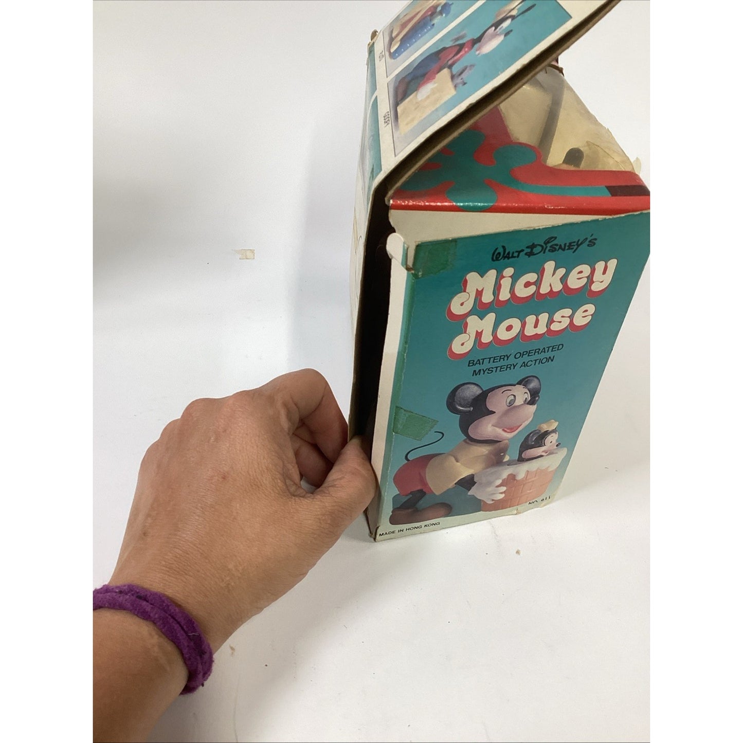 Lot Of 2 Vintage NOS 1970’s Disney Toys W/ Mystery Action - Mickey & Donald Duck