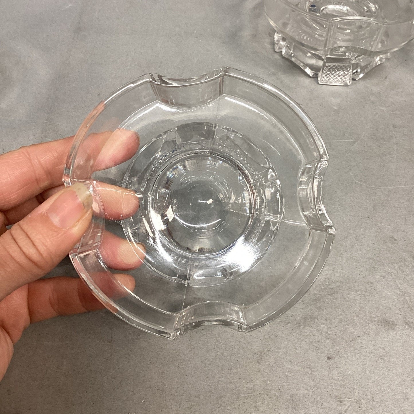 Set Of 5 Antique Duncan & Sons Celtic Cross Glass Honey/Dessert Dishes - c.1882