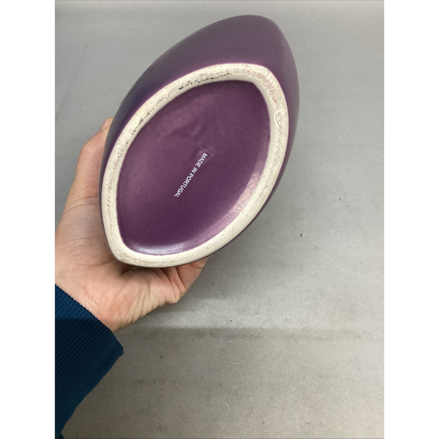 Vintage Amethyst Loop Vase - Made In Portugal - 12.5”H