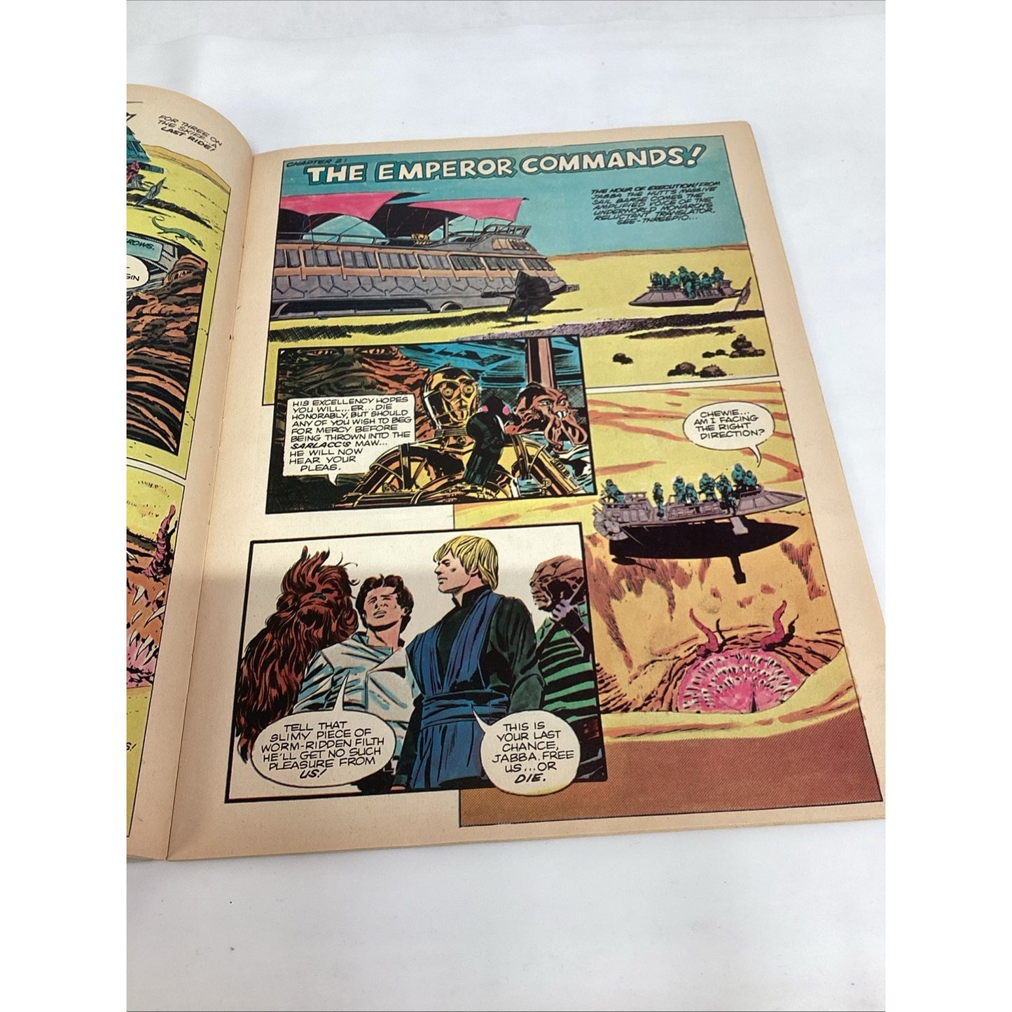 Star Wars Return Of The Jedi Comic Book & Empire Strikes Back Magazine