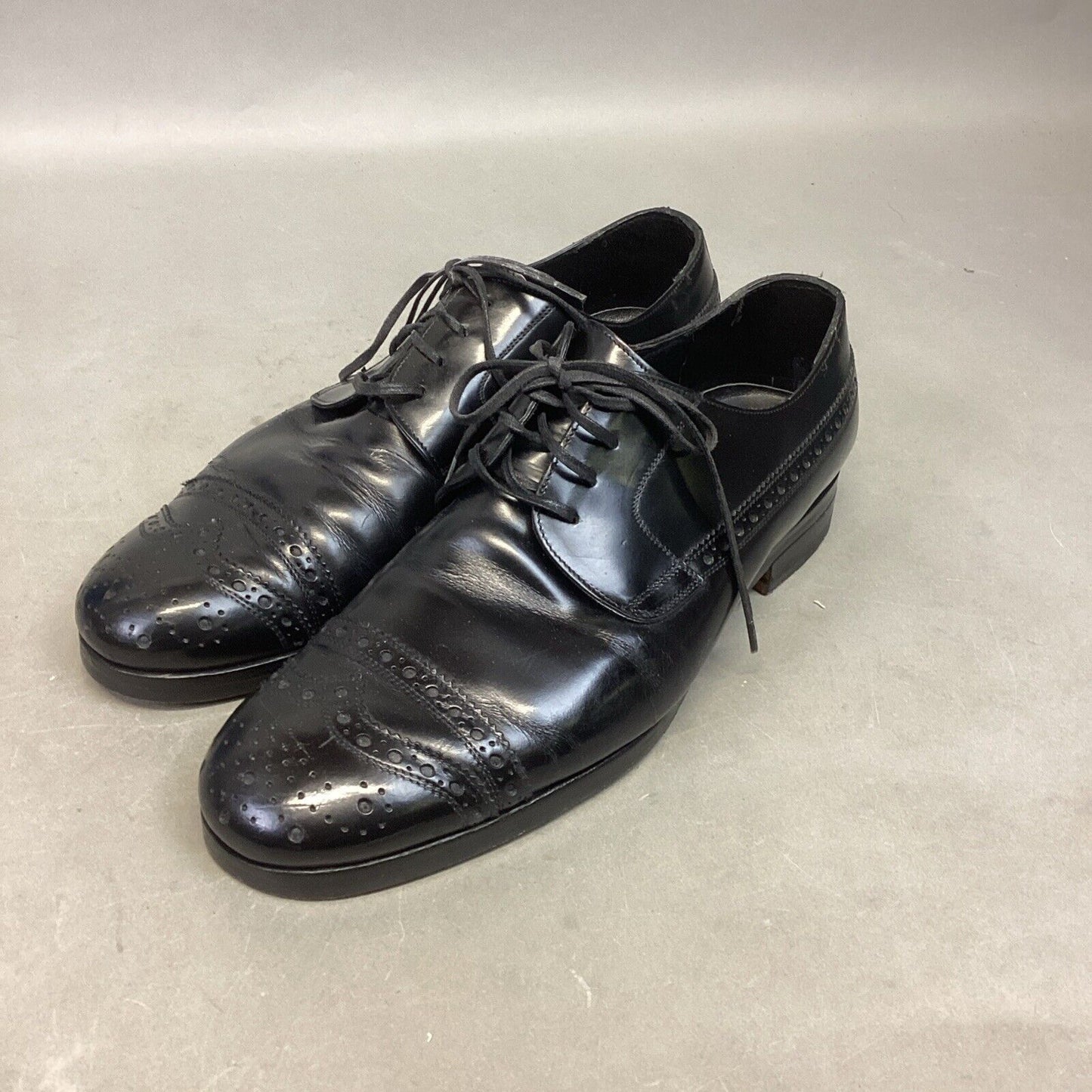 Dolce & Gabbana Men’s Black Leather Oxford Dress Shoes #5283 - Size 9